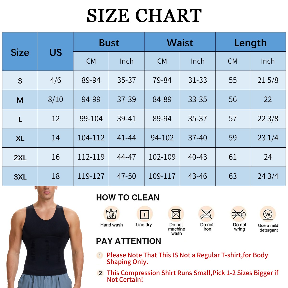 Men Compression Workout Tank Tops Slim Body Shaper Vest Tummy Control Shapewear