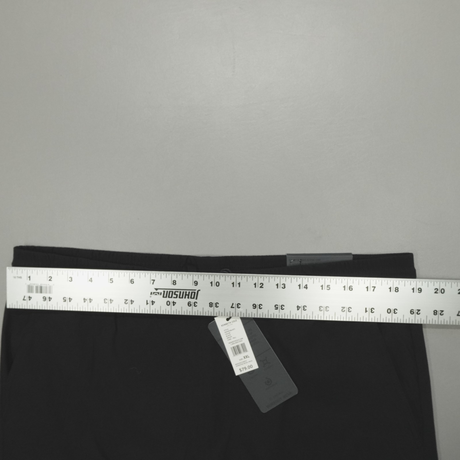 Kenneth Cole Active Mens Cargo Joggers Lightweight Stretch Water Repellent Black