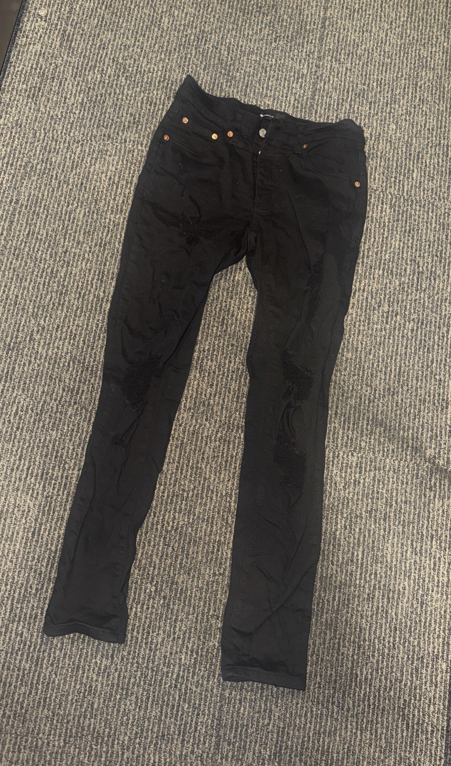Black Purple Brand Jeans