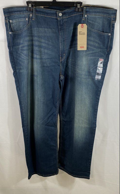 Levi’s Men’s 559 Relaxed Straight Blue Jeans Big & Tall Stretch NWT 48×29