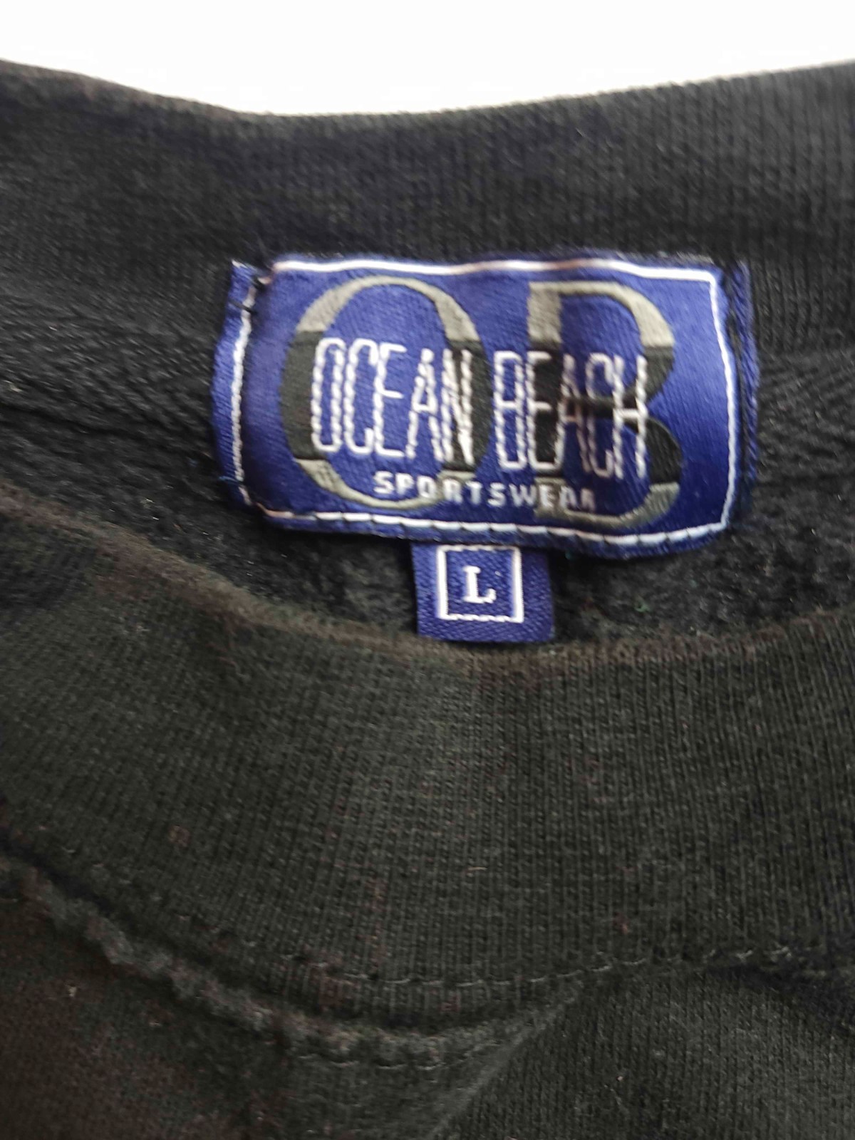 Vintage 90s San Diego Sweatshirt L Black Ocean Beach Sportswear Beach Pullover