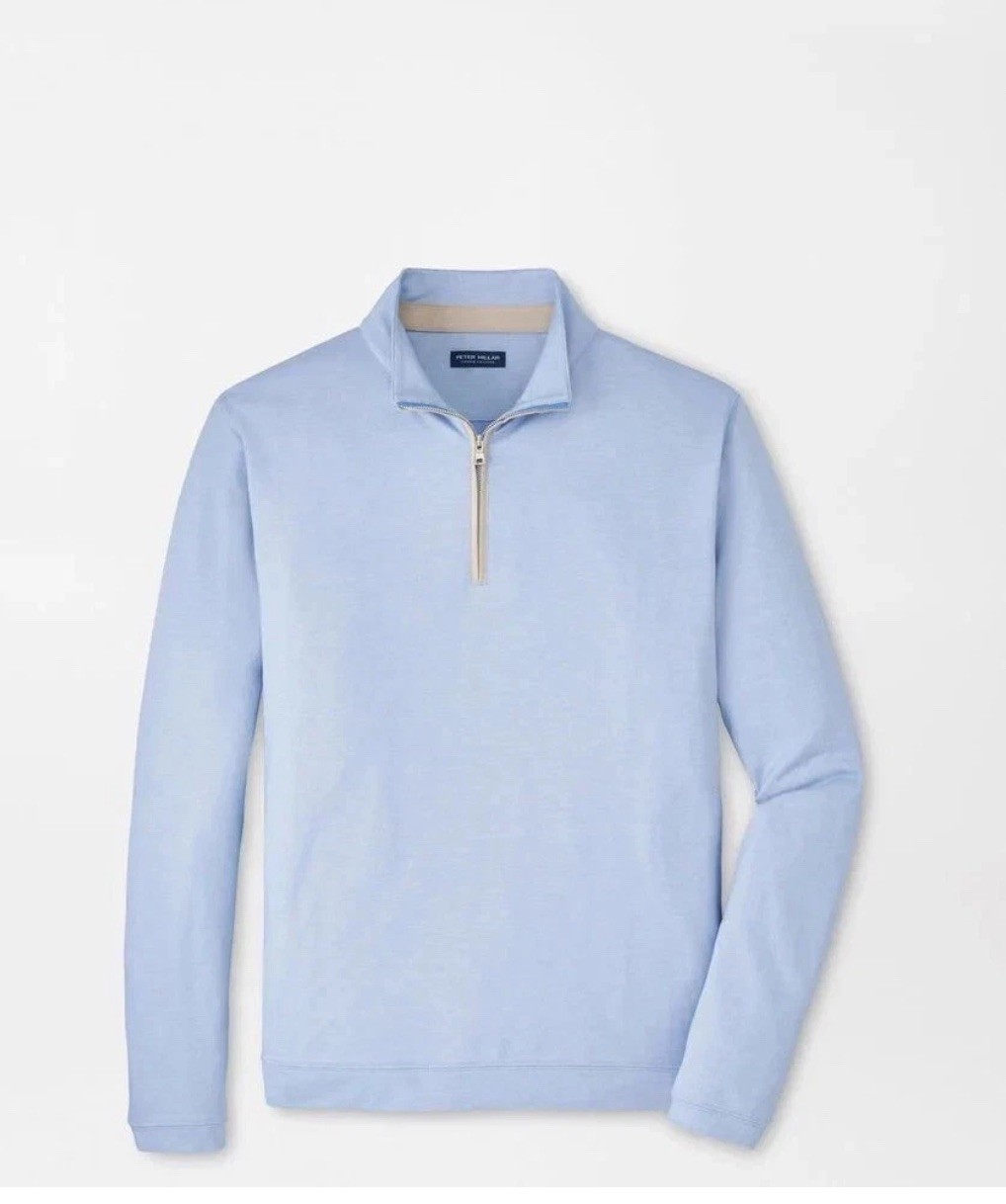 PETER MILLAR Crown Crafted Albatross Men’s Cotton Blend Pique 1/4 Zip XL