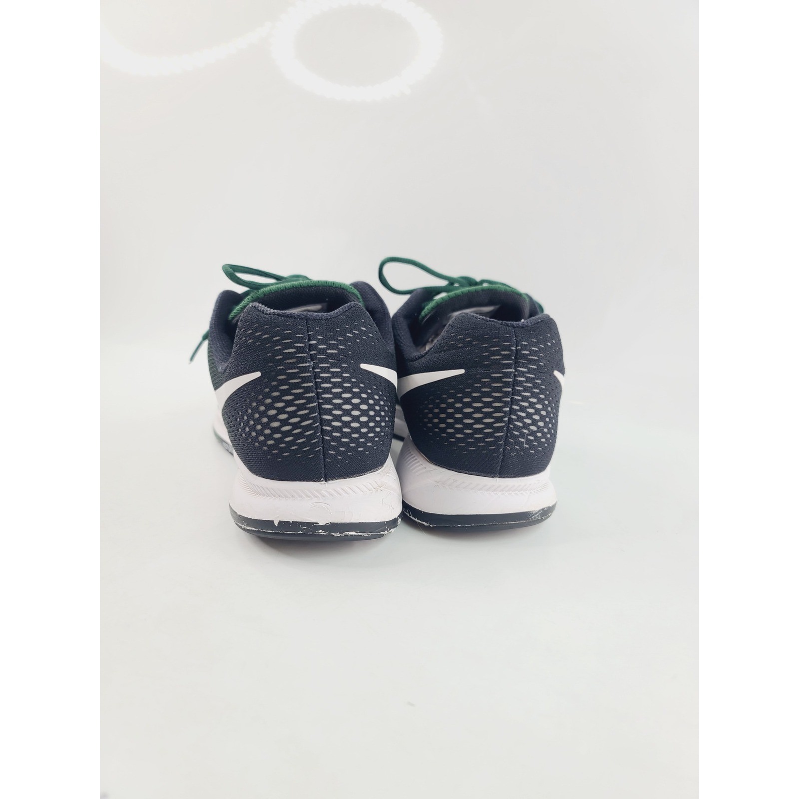Nike, Mesh/Synthetic/Rubber Running Athletic Shoes, Men, Size 14, Green/Black.