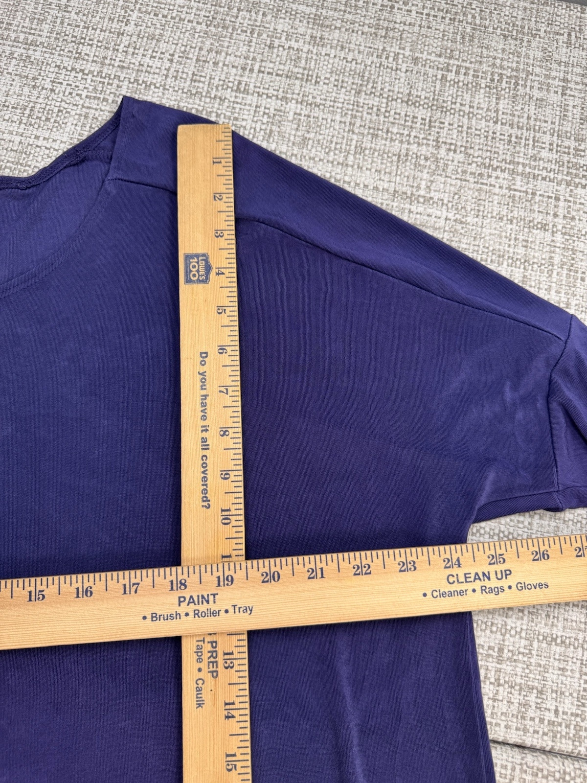 Chico’s Travelers Slinky Knit Top Purple Scoop Neck Travel Size 3 US XL/16 USA