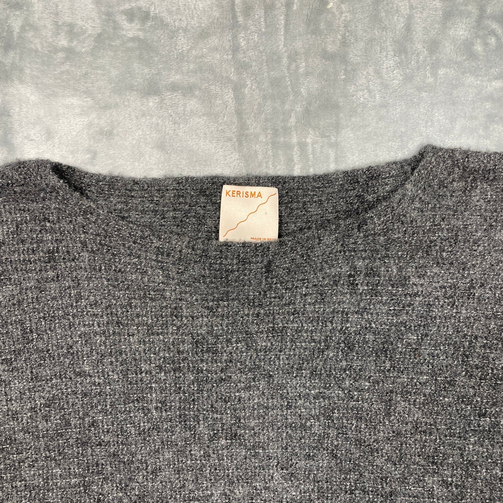 Kerisma Ryker Sweater Women M/L Grey Wool Blend Batwing Dolman Knit