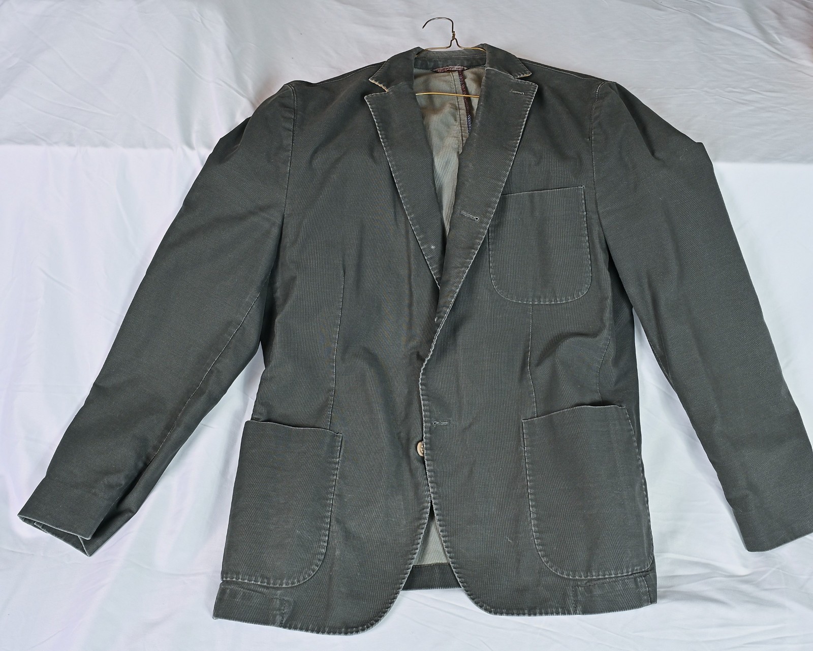 Kroon 2-Button Cotton Blend Jacket Blazer Black Men’s Size 40L