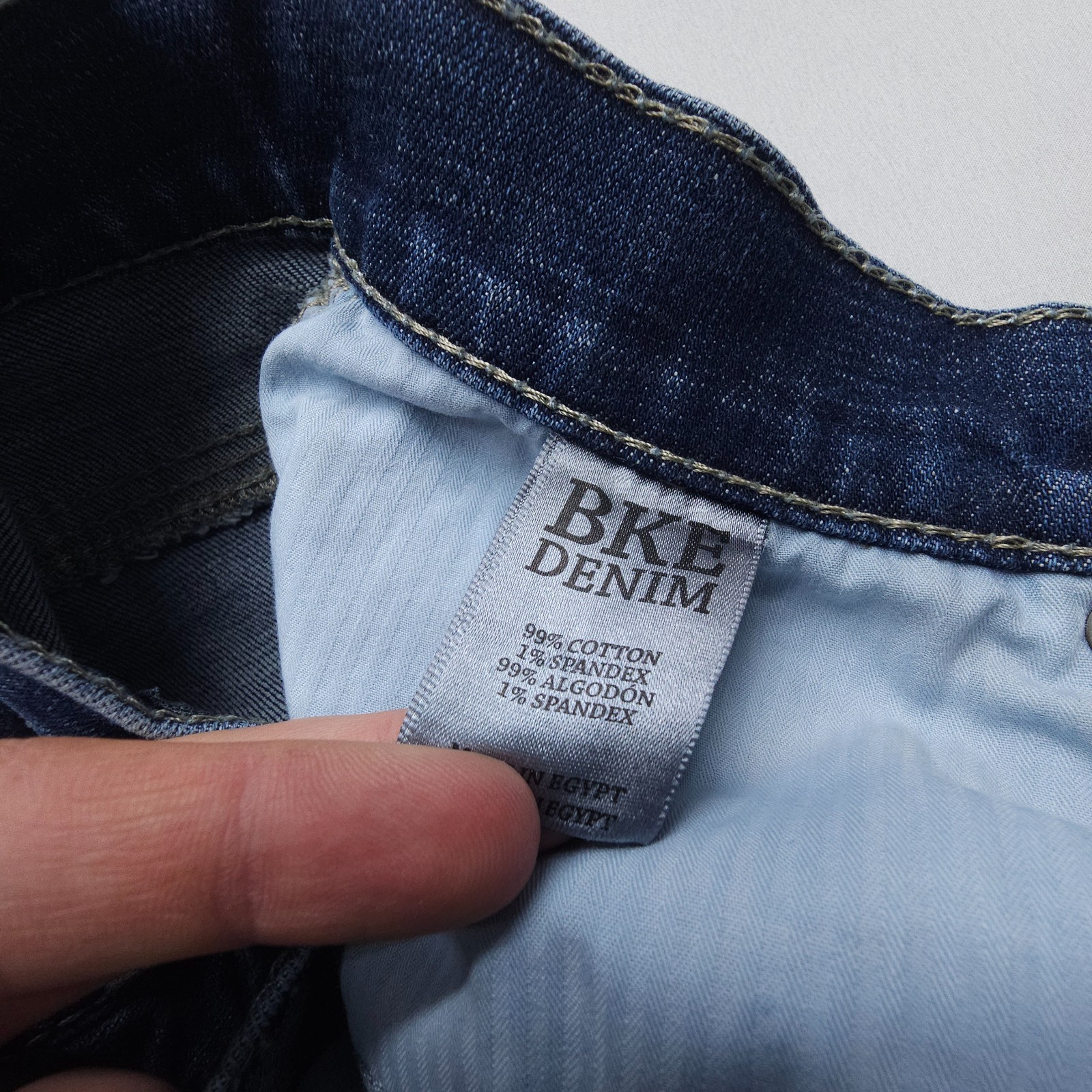 BKE Buckle Alec Straight Jeans Mens 31 S Dark Wash Blue Stretch Western 29″ Insm