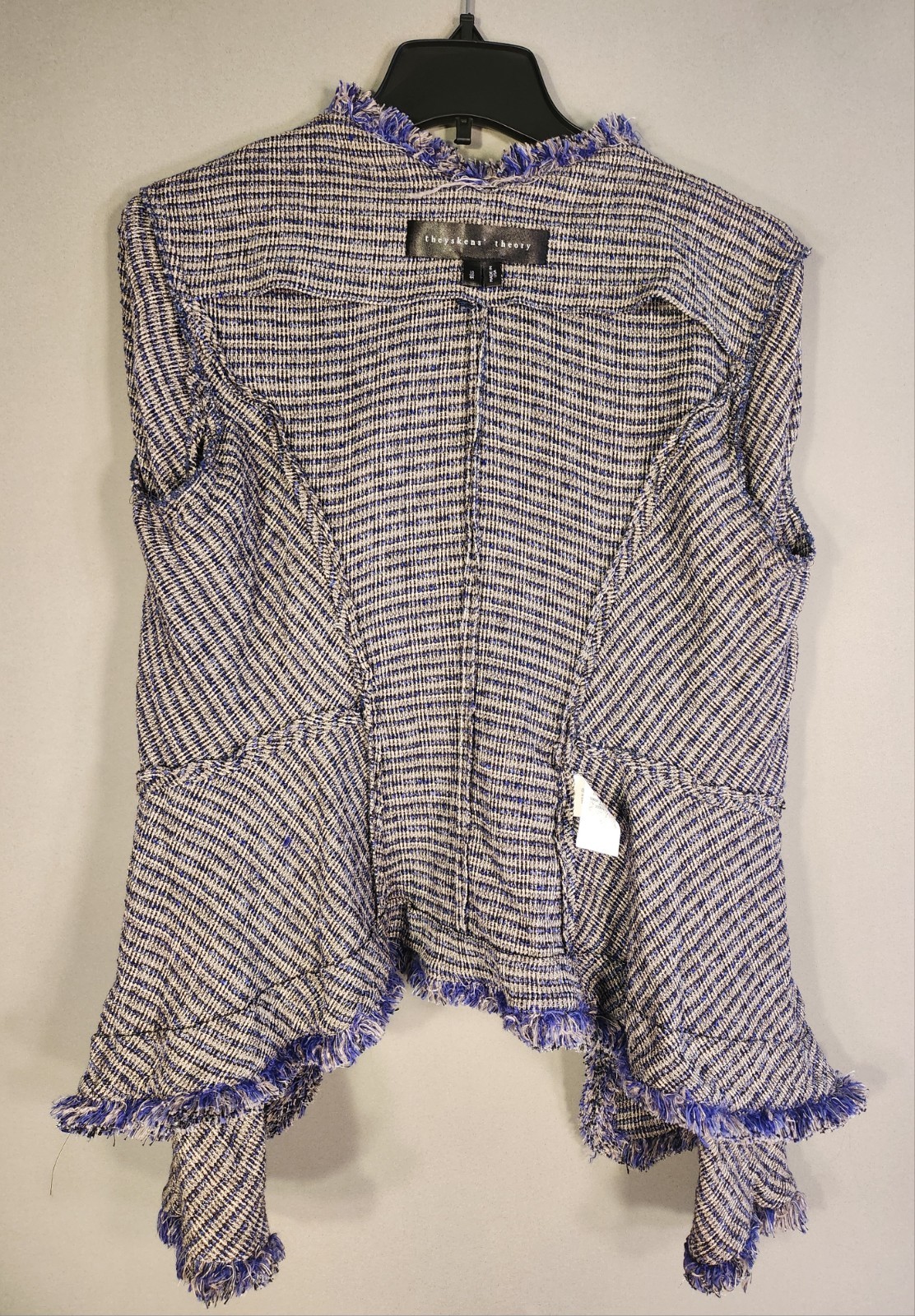Theyskens’ Theory Jacket Top Clothing 82/89 Jossak Fixa Blue Tweed S10
