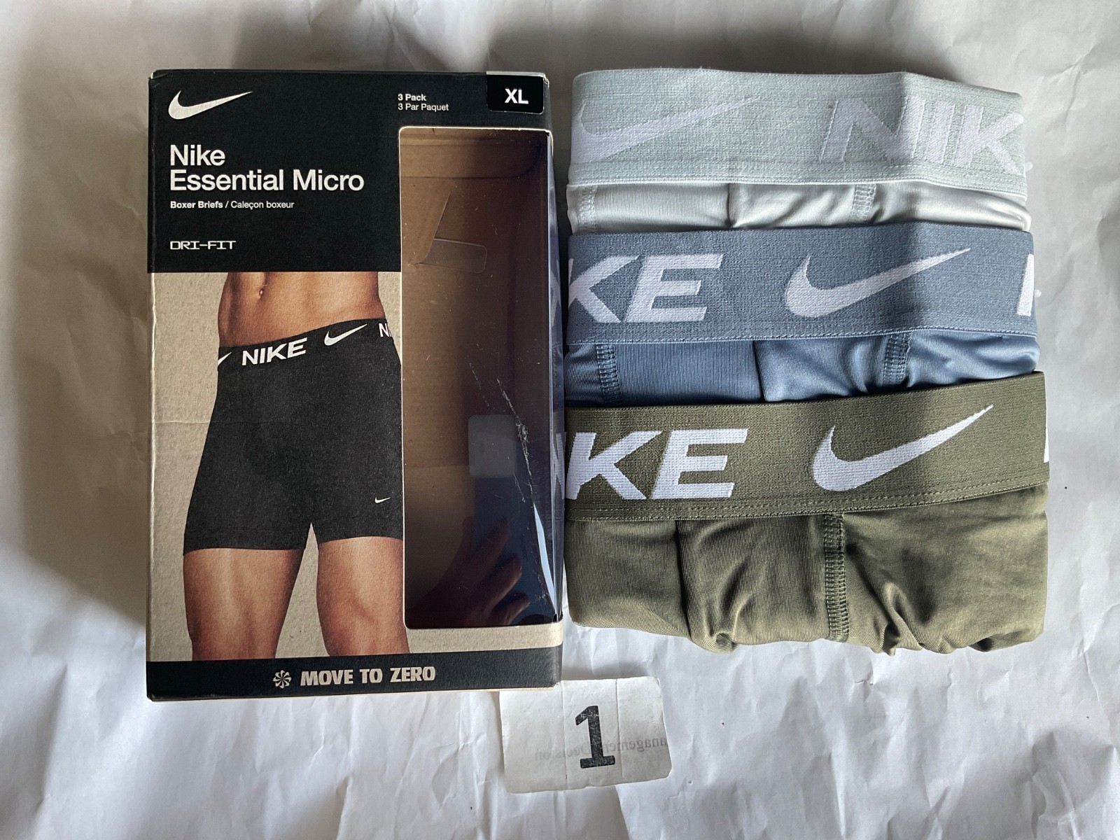 Nike Essential Micro 3-Pack Boxer Brief Dri Fit New Orange Blue Gray Pink Black