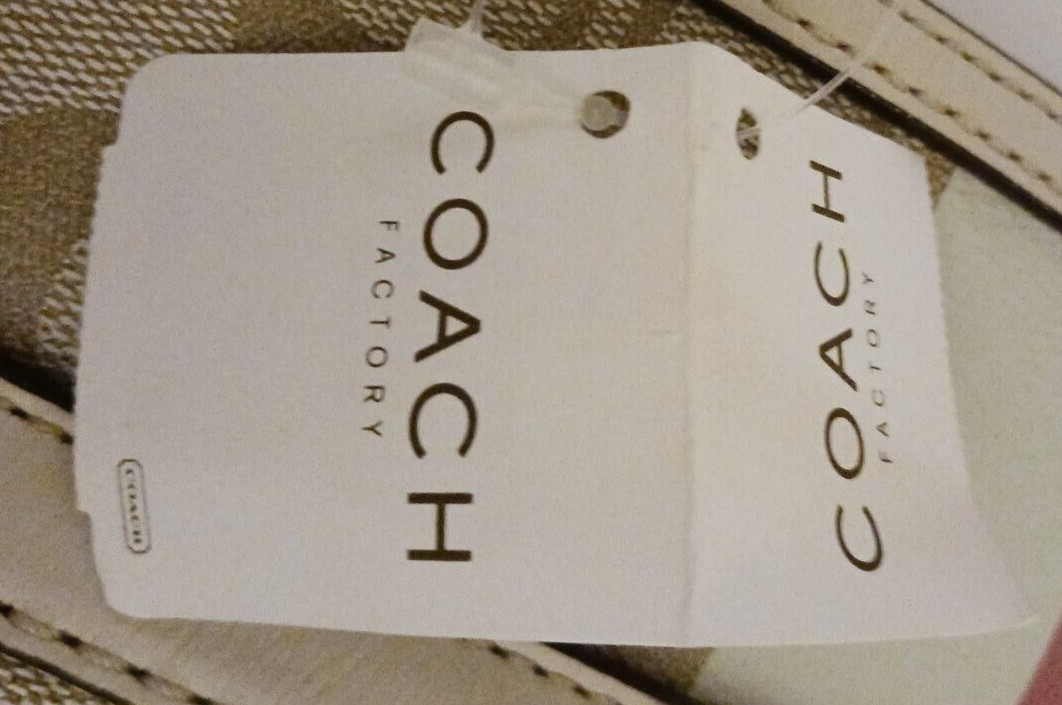 Coach Leather Signature Heritage Pink/Beige #F14477