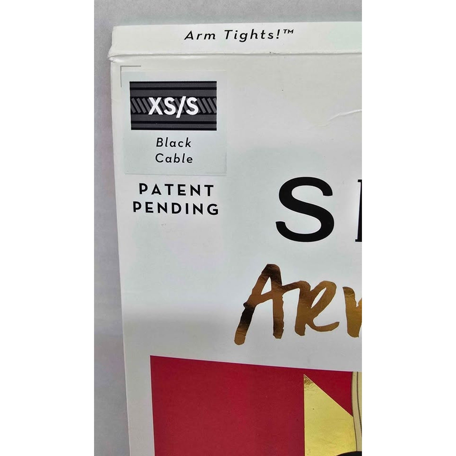 SPANX Arm Tights! Black Cable Knit XS/S