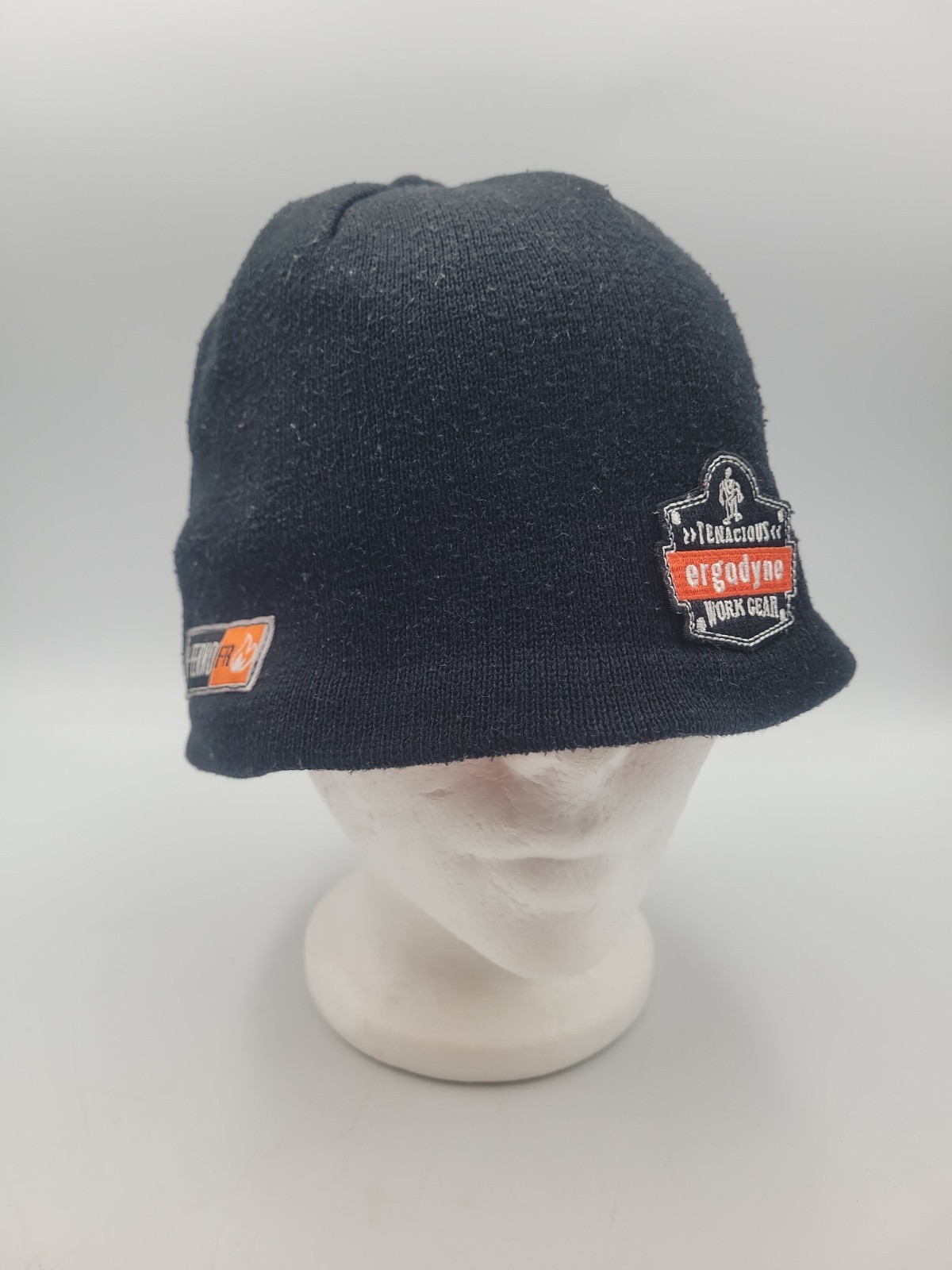 ErgoDyne Tenacious Work Gear Flame Resistant Fleece Lined Beanie N-ferno Black