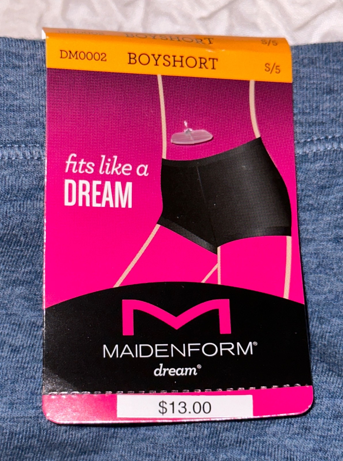 MAIDENFORM Dream Tailored Cotton Denim Blue Boyshort Panty Womens S M L XL 2XL