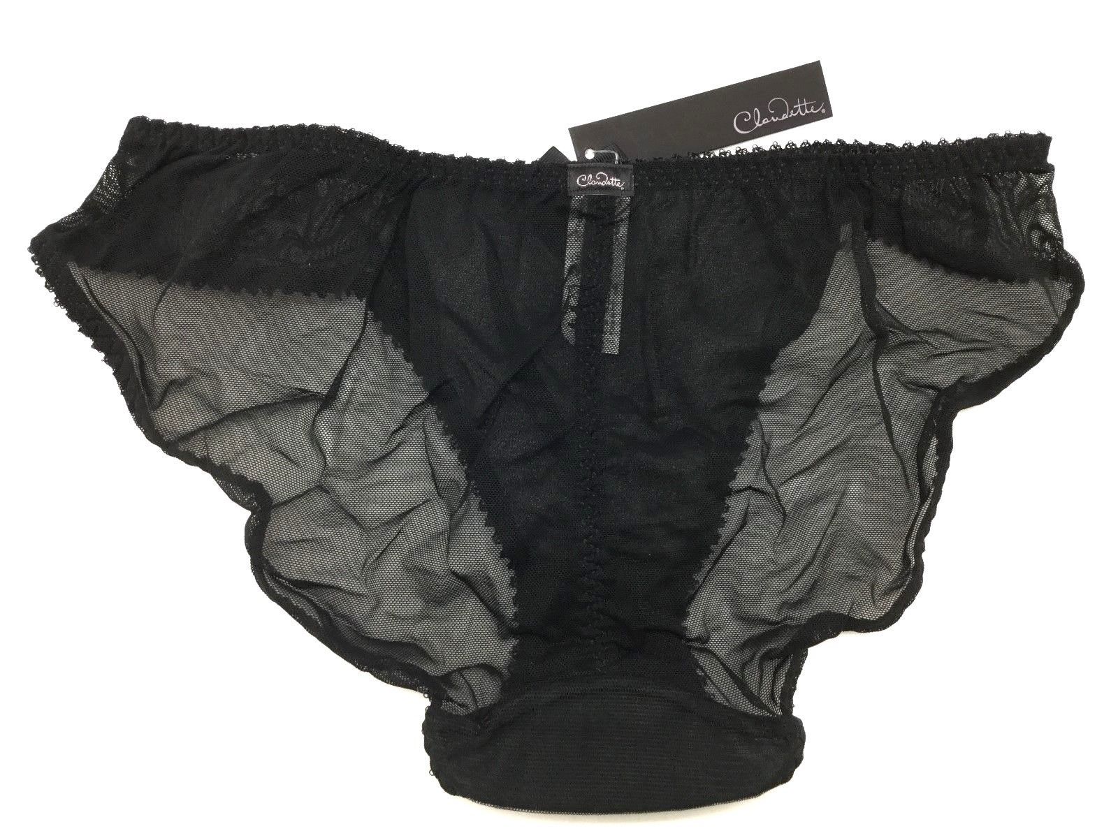 Love Claudette Brassiere Dessous Mesh Bikini Panty Brief Lingerie Panties Black