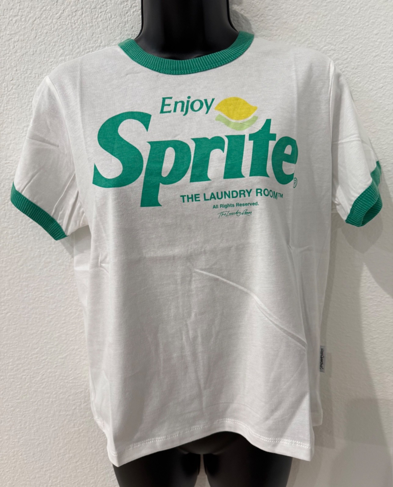 NEW The Laundry Room | Enjoy SPRITE Graphic Vintage Inspired RINGER T-shirt | S