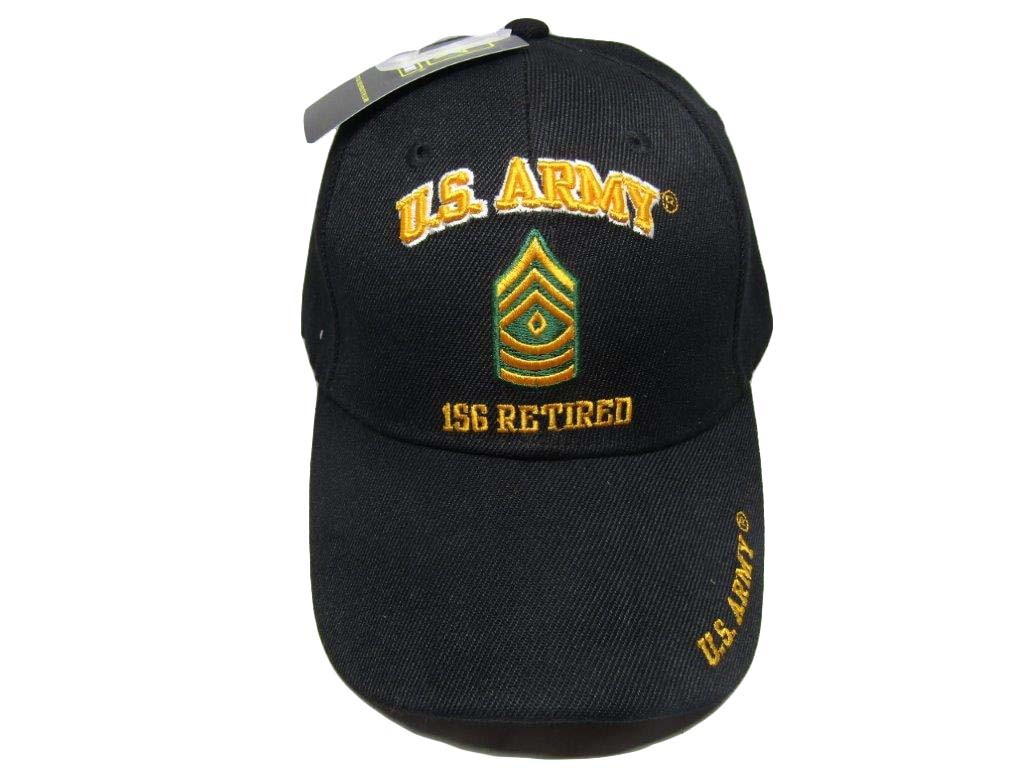 U.S. Army SGT Retired Nice Embroidered Black Cap Licensed Product Free Shipping