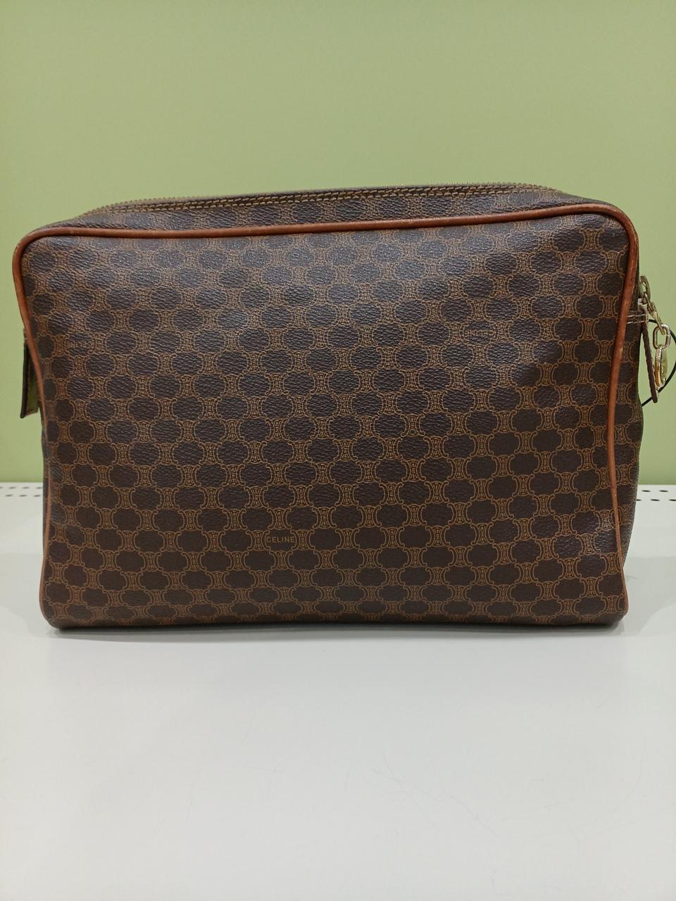 CELINE Macadam pattern second bag 10.6 inch