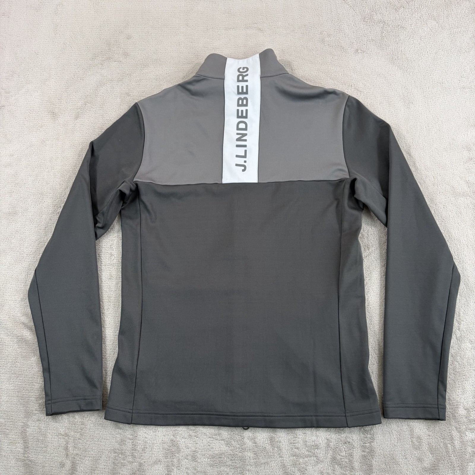 J.Lindeberg Banks Full Zip Mid Layer Golf Jacket in Volcanic Ash Men Medium NWOT