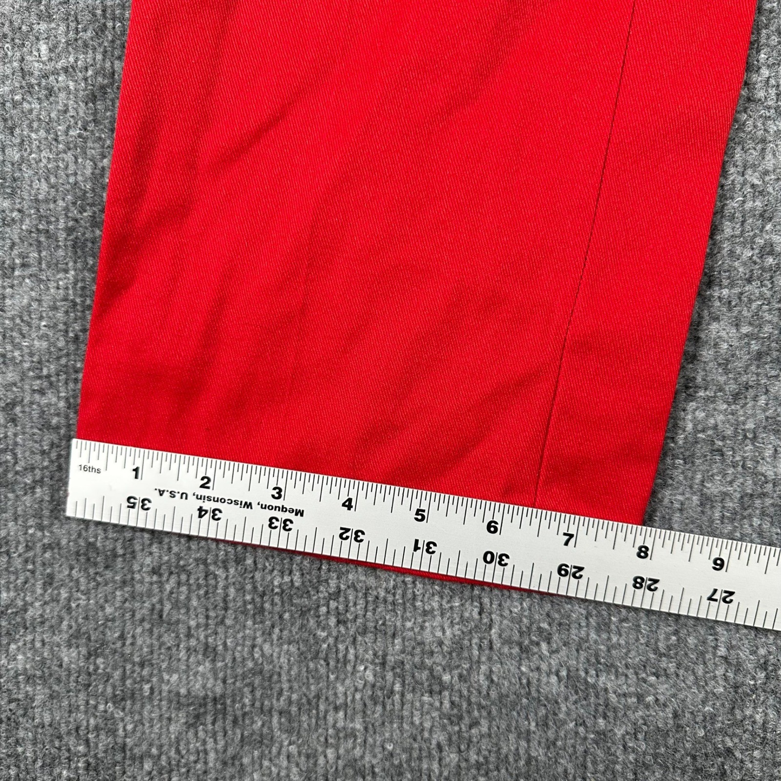 Dickies Pants Mens Size 28×26 Red Straight Leg Flat Front Casual Workwear