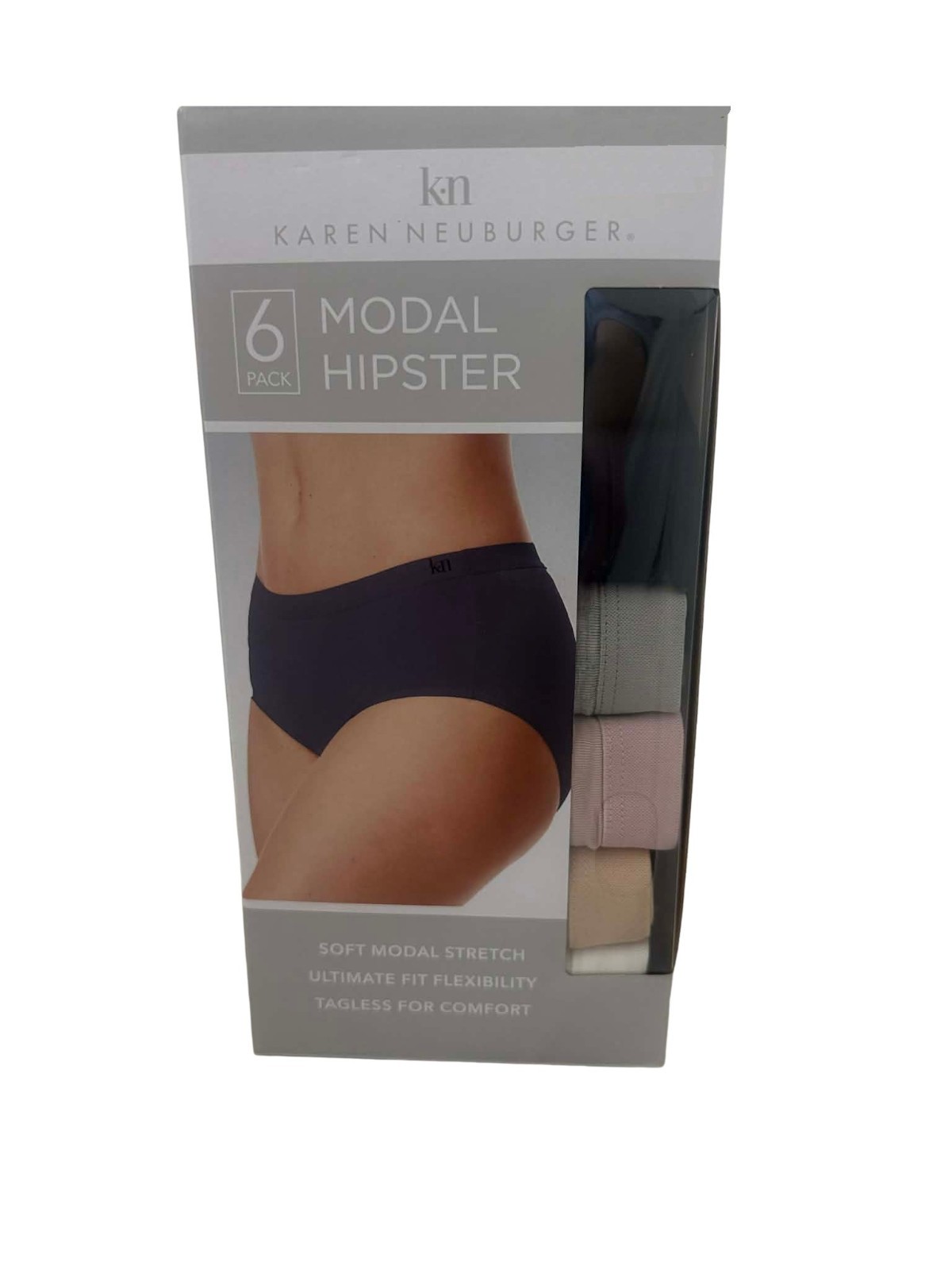 Karen Neuberg Modal Hipster Underwear Tagless 6Pk XL SZ 6 41 in to 42 in Hips