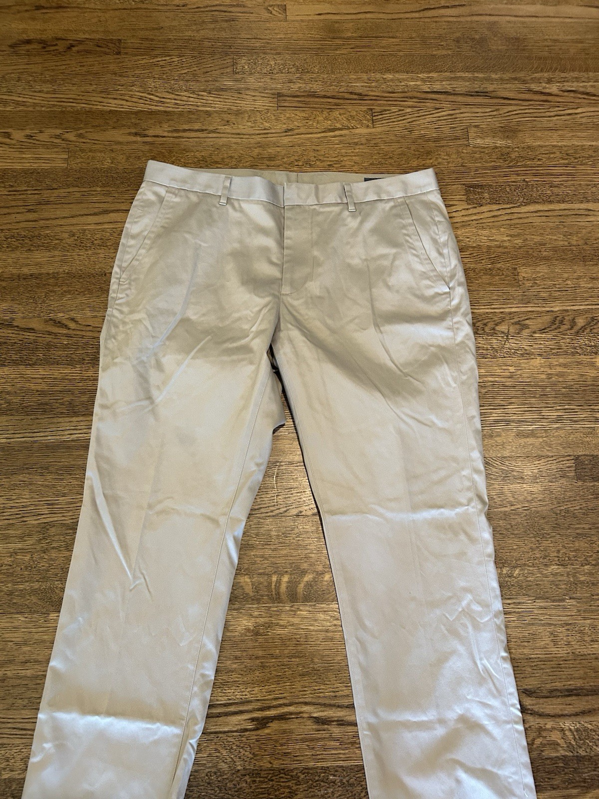 Bonobos Beige Weekday Warrior Dress Pants 36×32 Men’s Tailored Fit Straight Leg