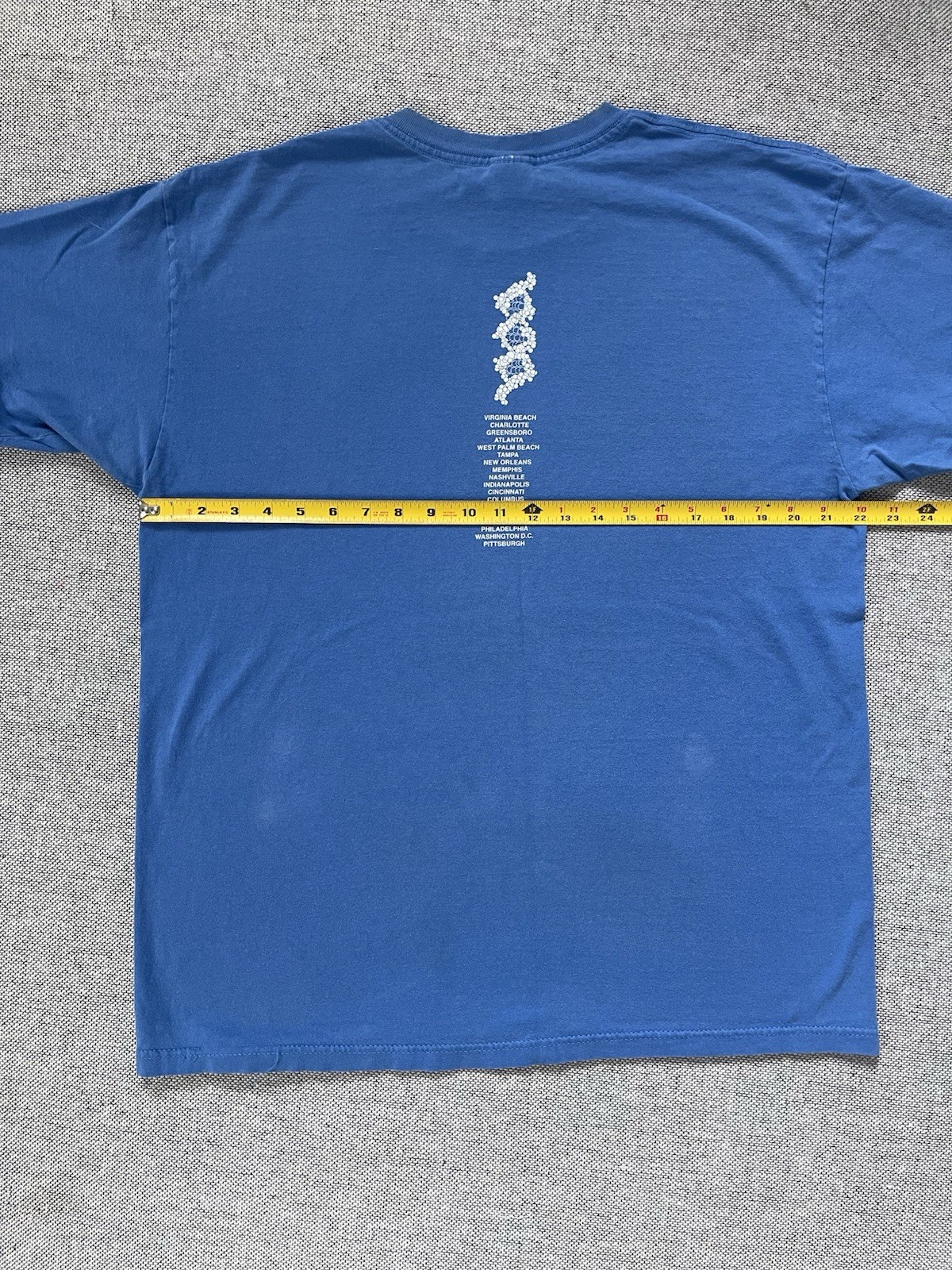 Vintage Y2K Blue year 2000 Pearl Jam Binaural Tour t shirt Adult XL