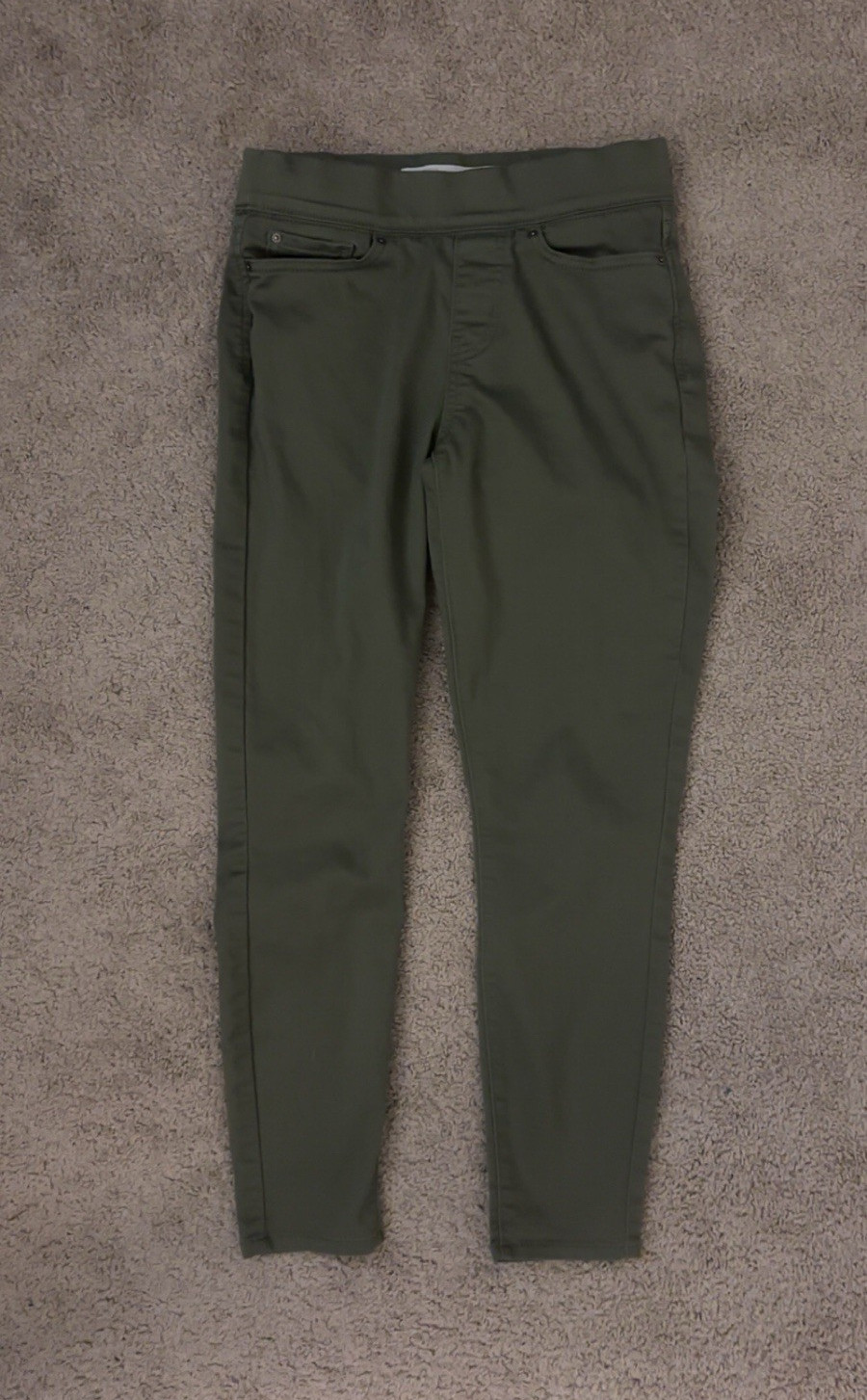 Signature by Levi Strauss Gold Women’s Green Pull-On Skinny Jeans Stretch