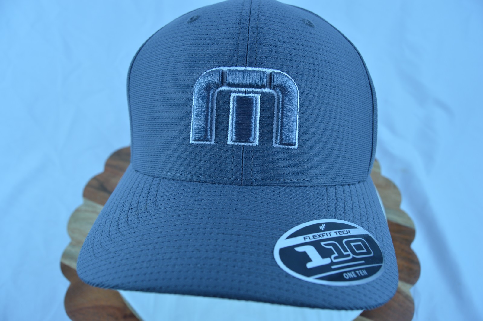 Travis Mathew Quiet Shade Grey Flexfit 110 Tech Baseball Cap Hat Men Size – OS