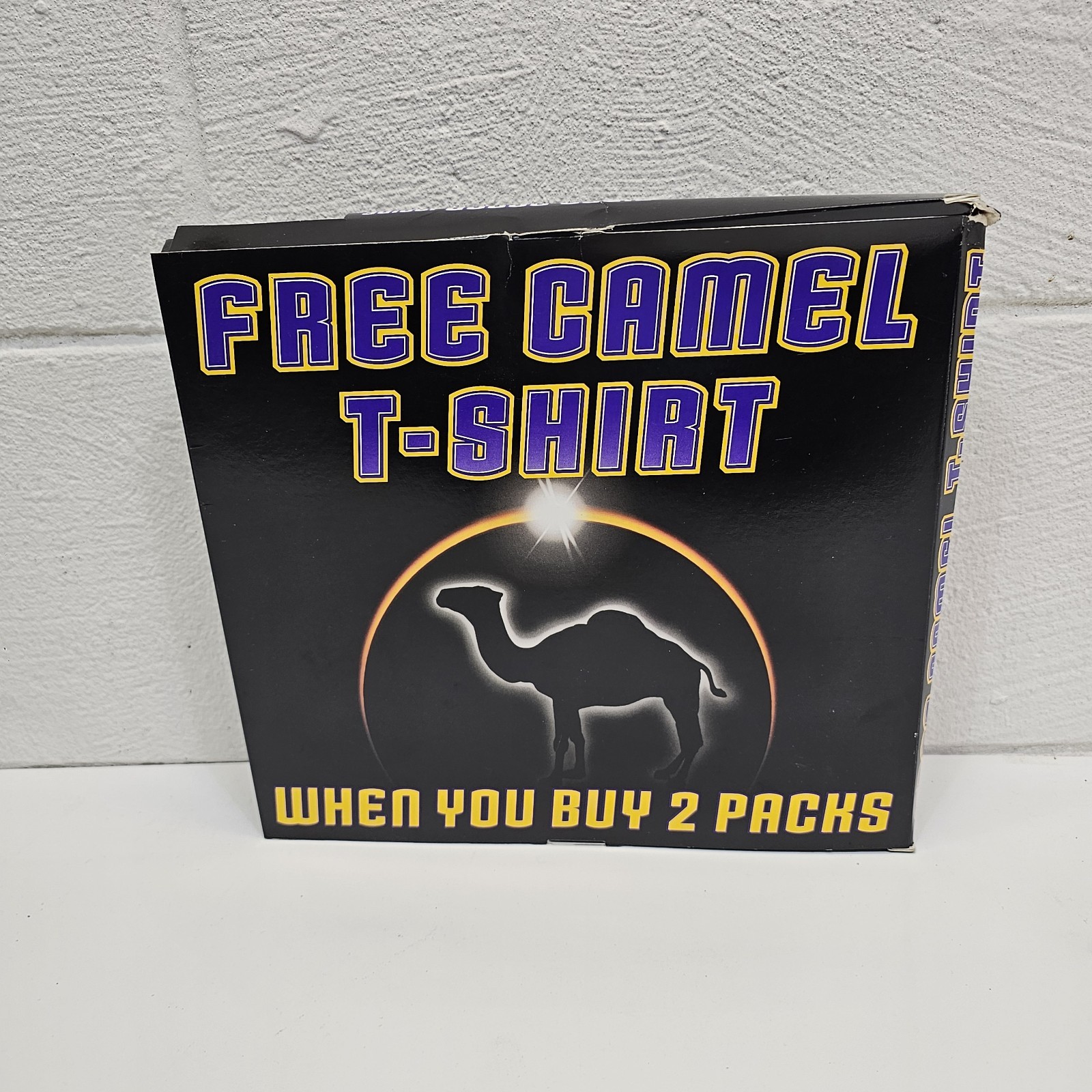 Camel Cigarette Promo Pocket Tee Shirt Black Men’s XL USA Silhouette Vtg 90s