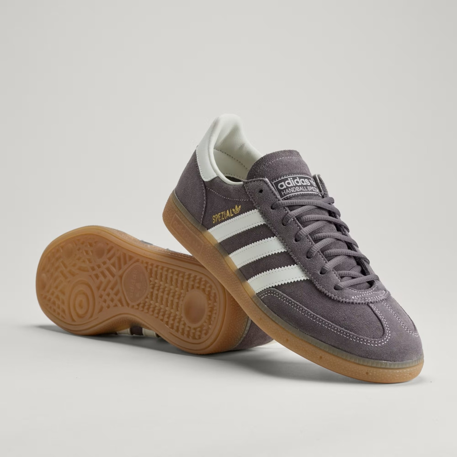 adidas Originals HANDBALL SPEZIAL KZ6705 Grey Strata Off White Gum Men’s Size