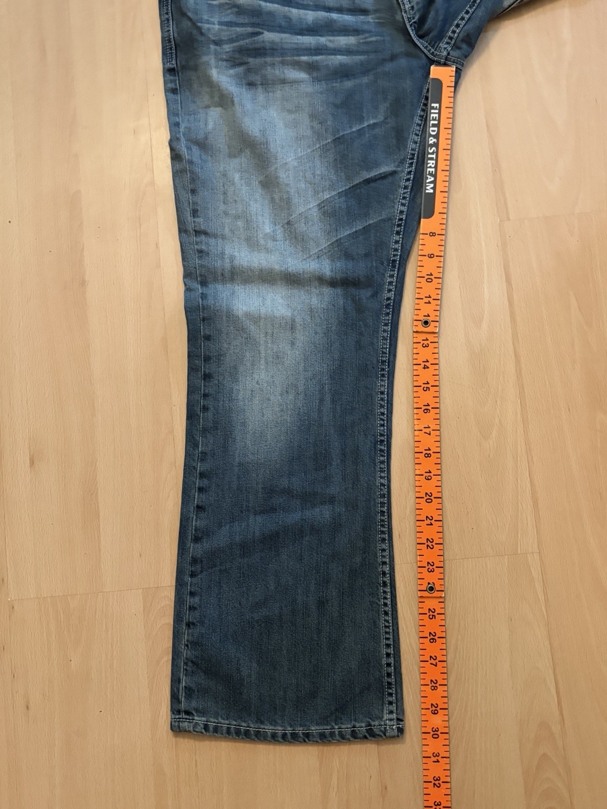 Buffalo David Bitton King Slim Boot Jeans Mens 38X32 (38X30) Dark Wash NWT Denim