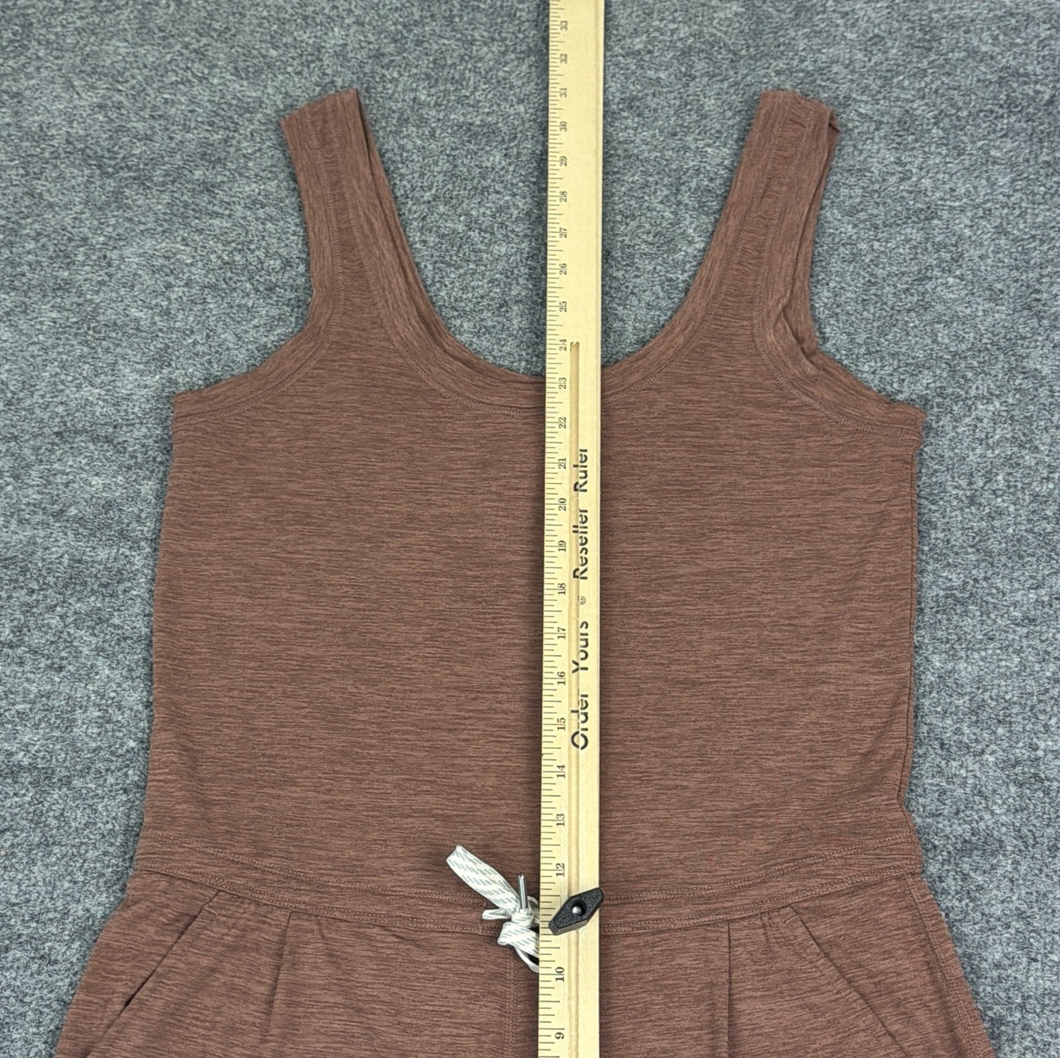 Vuori Lux Harem Jumpsuit Womens XS Rust Drawstring Waist Sleeveless Style VW458