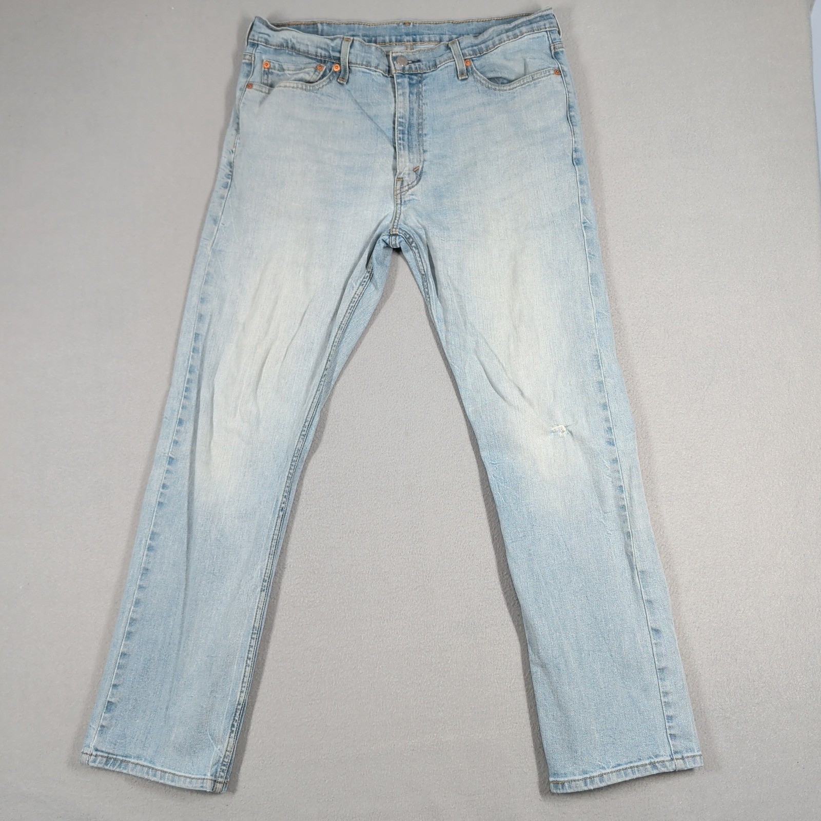 Levi’s 513 Jeans Mens 36×32 Light Wash Slim Straight Denim Casual Everyday Wear