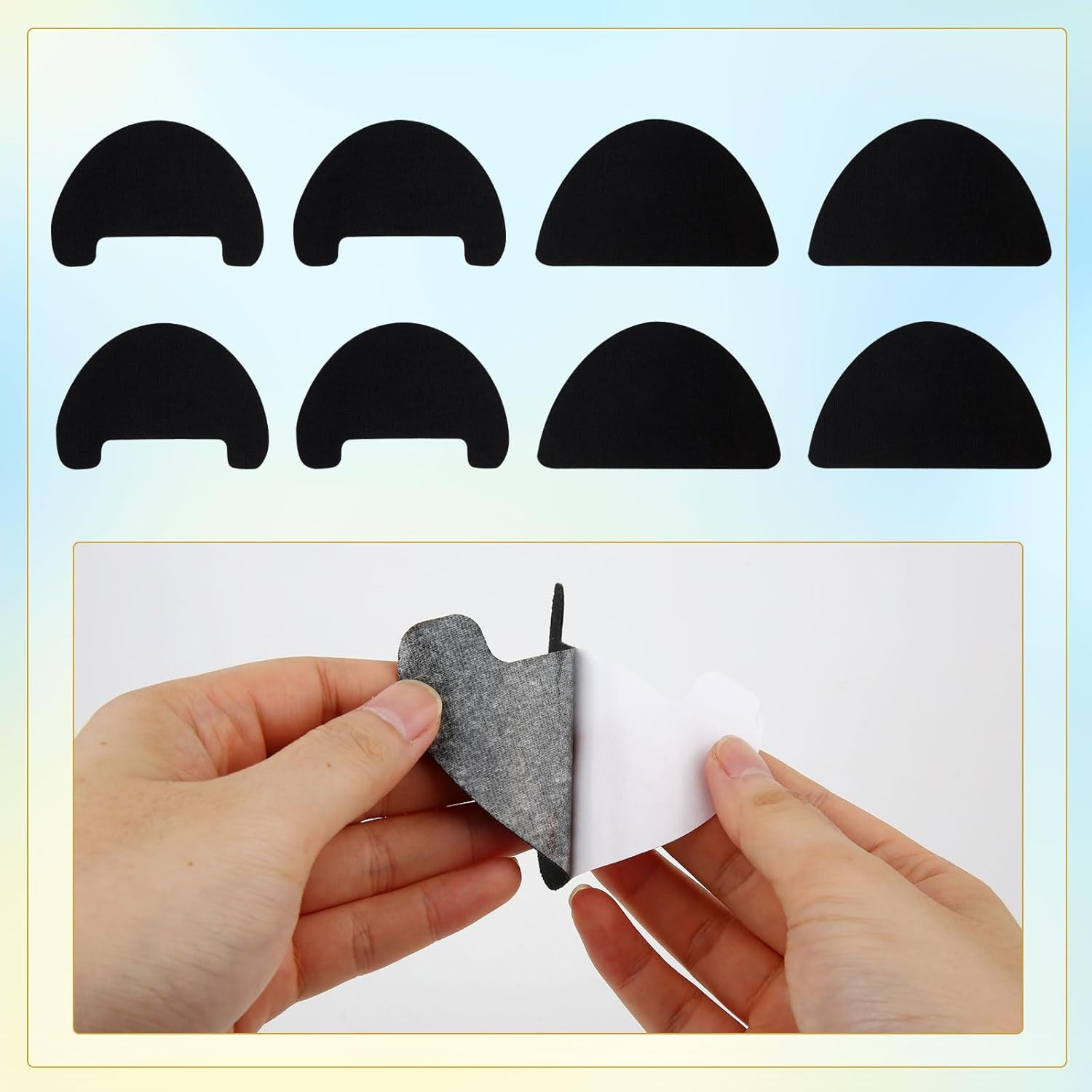 8pcs Toe Guards for Shoes, Shoe Toe Protector Boot Inserts Hole Patches