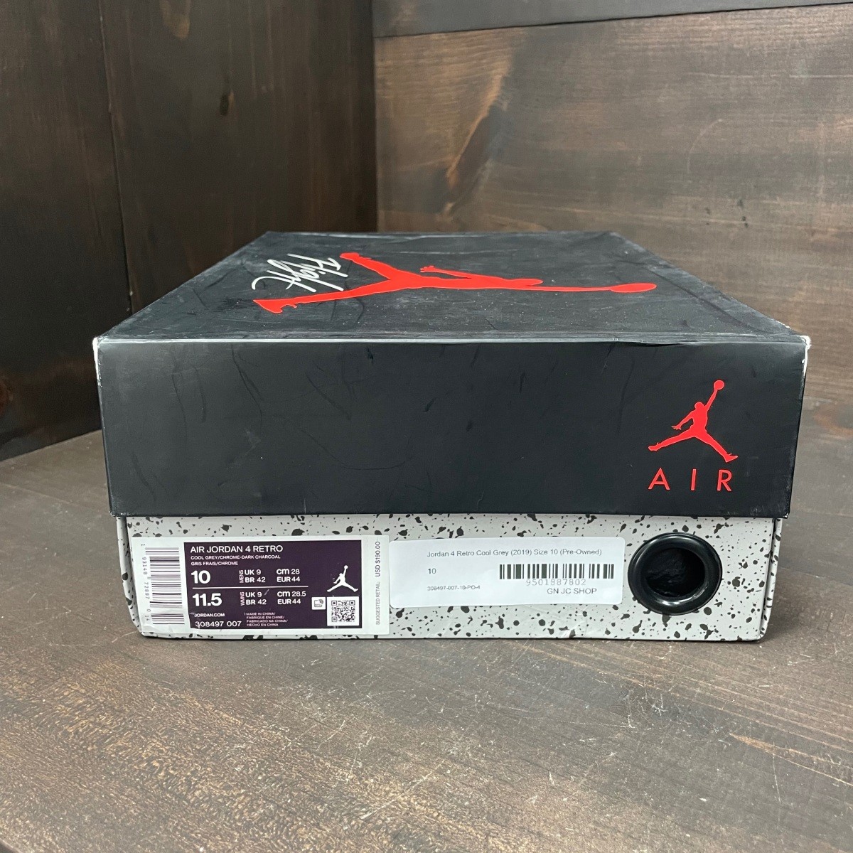 Jordan 4 Retro Cool Grey (2019) (Pre-Owned) – 308497-007-10-PO-4 – (M… Size 10