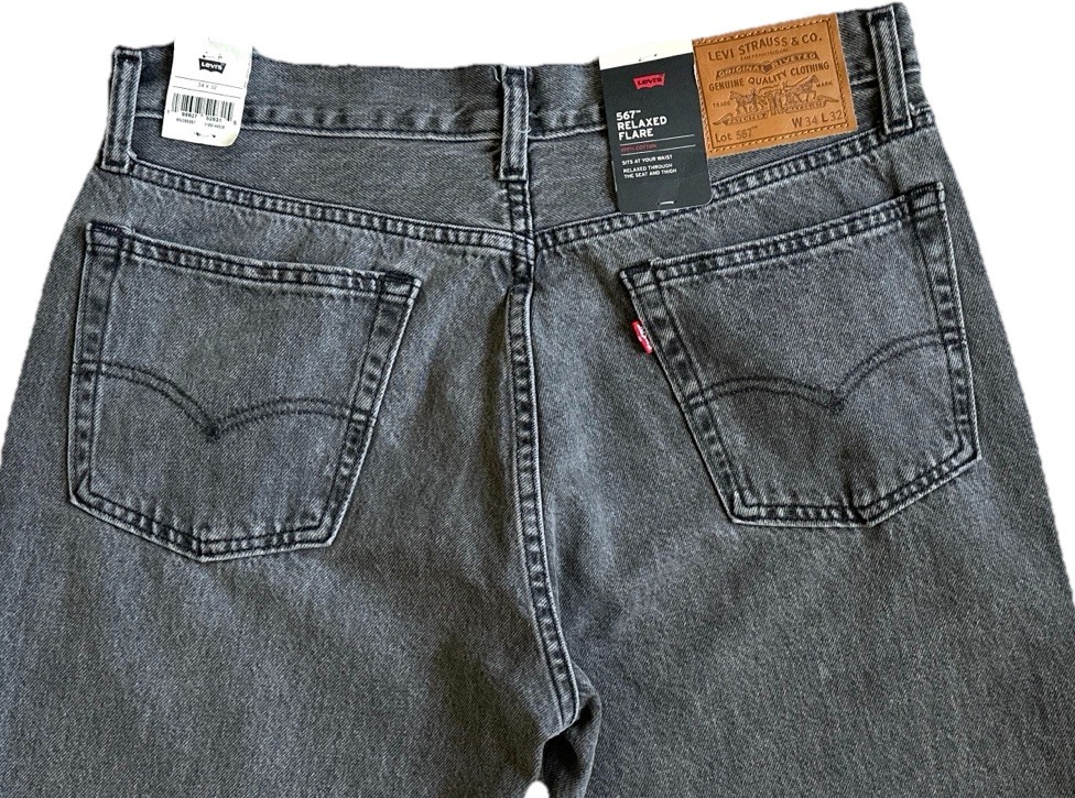 Levi’s Premium Men’s 567 Relaxed Flare Jeans