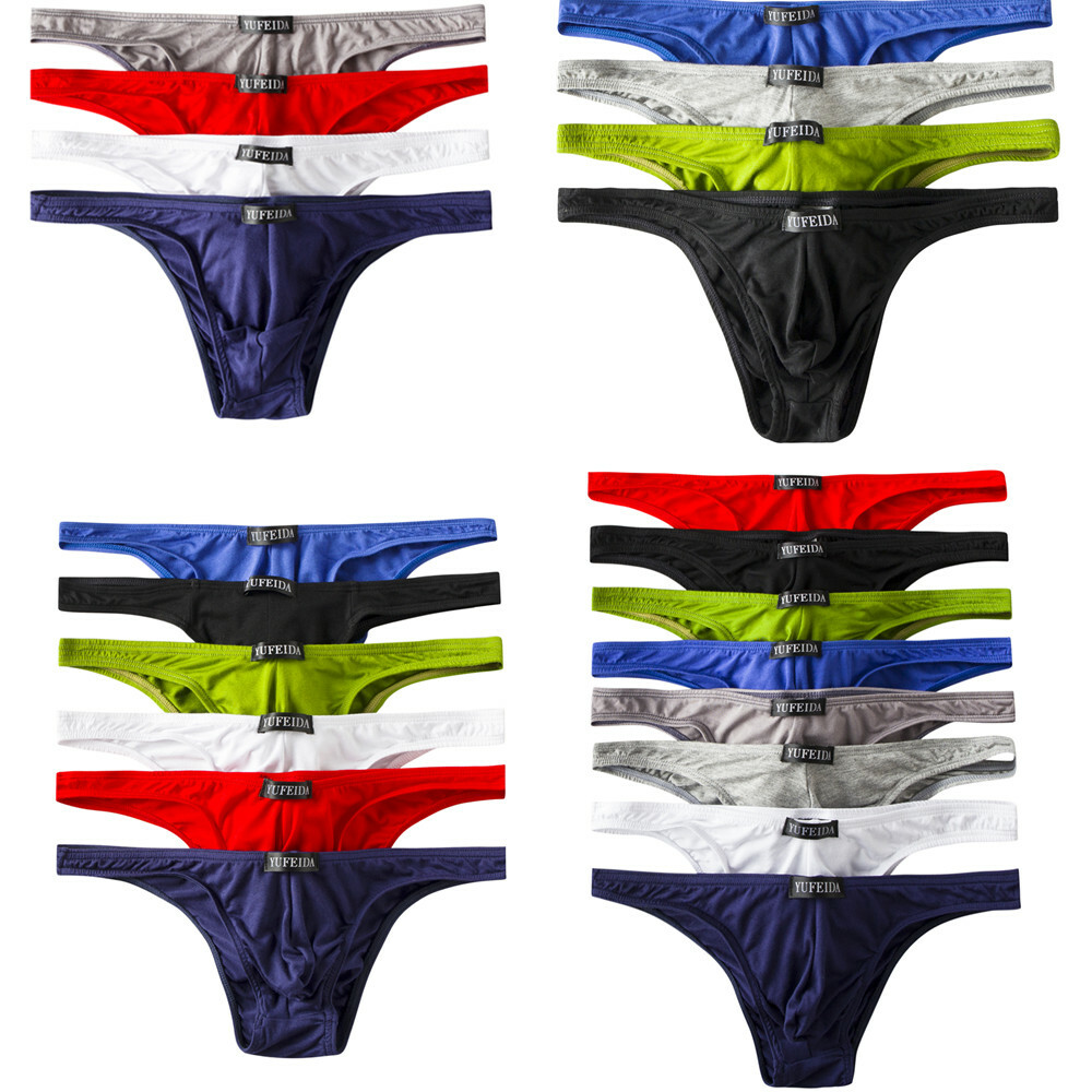 1/4/6/8 Pack Sexy Men’s Modal Underwear Thongs Bikini Briefs Soft Underwear New
