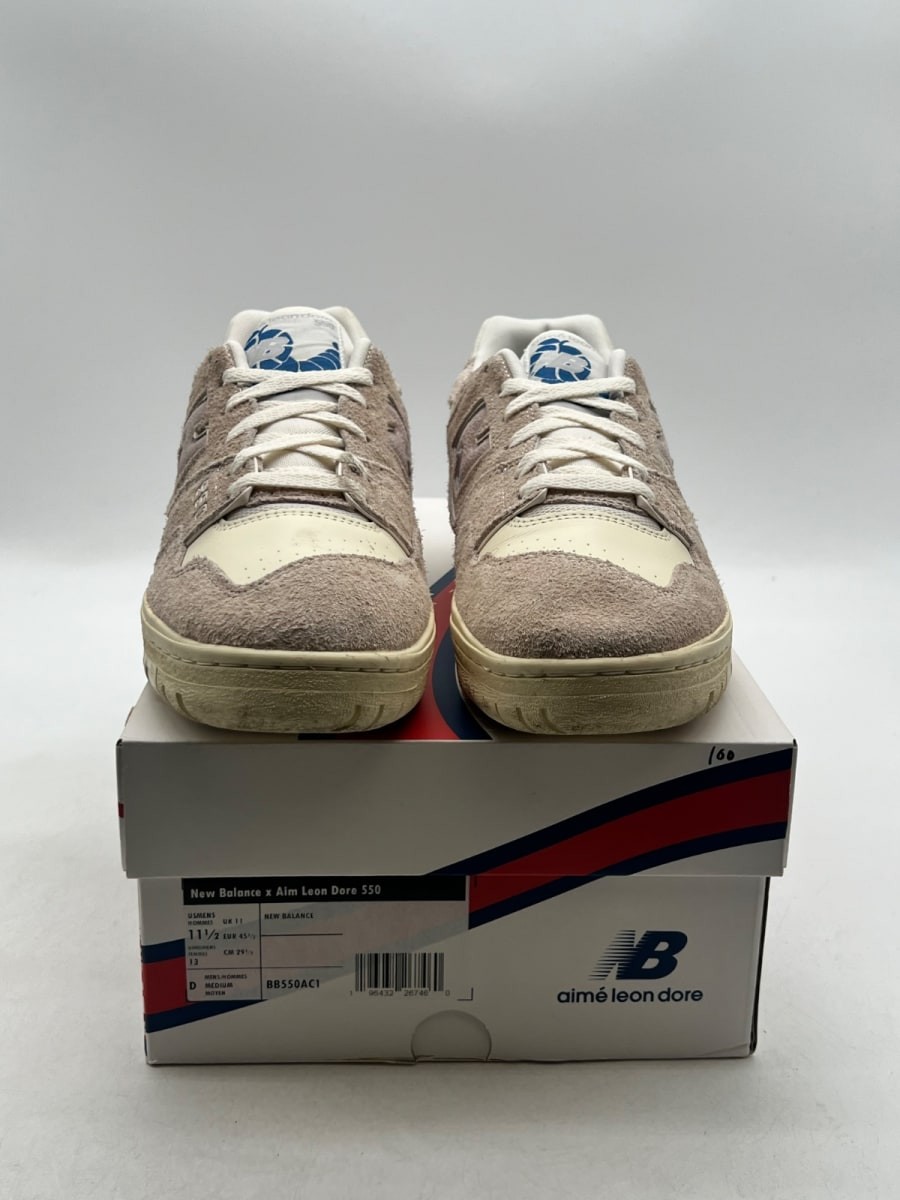 New Balance 550 Aime Leon Dore Grey Suede 11.5 (Lightly Worn Pre-Owned Size 11.5