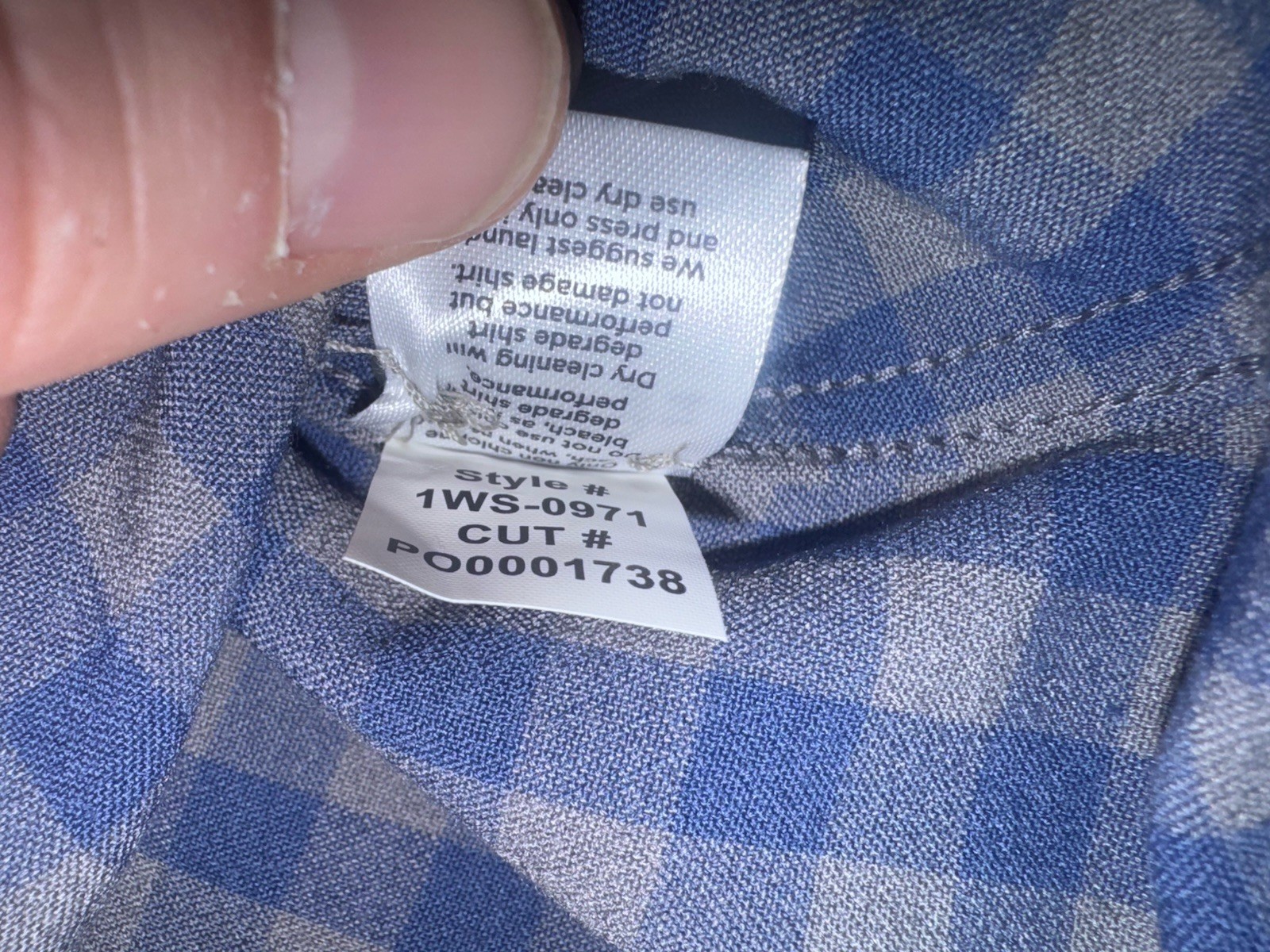 Mizzen + Main Gingham City Flannel Shirt Classic Oxford Blue Gray Men’s Medium