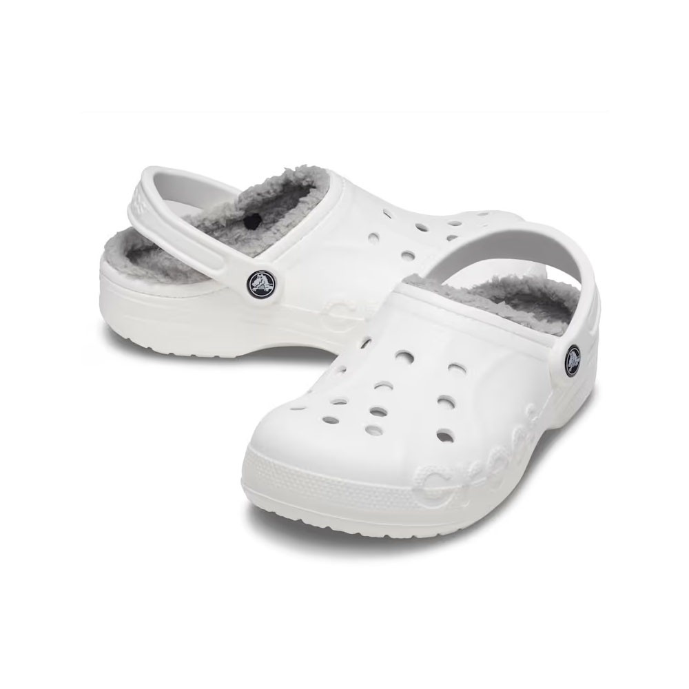 New Mens CROCS BAYA LINED CLOG 205969-11H WHITE US 4-10 TAKSE