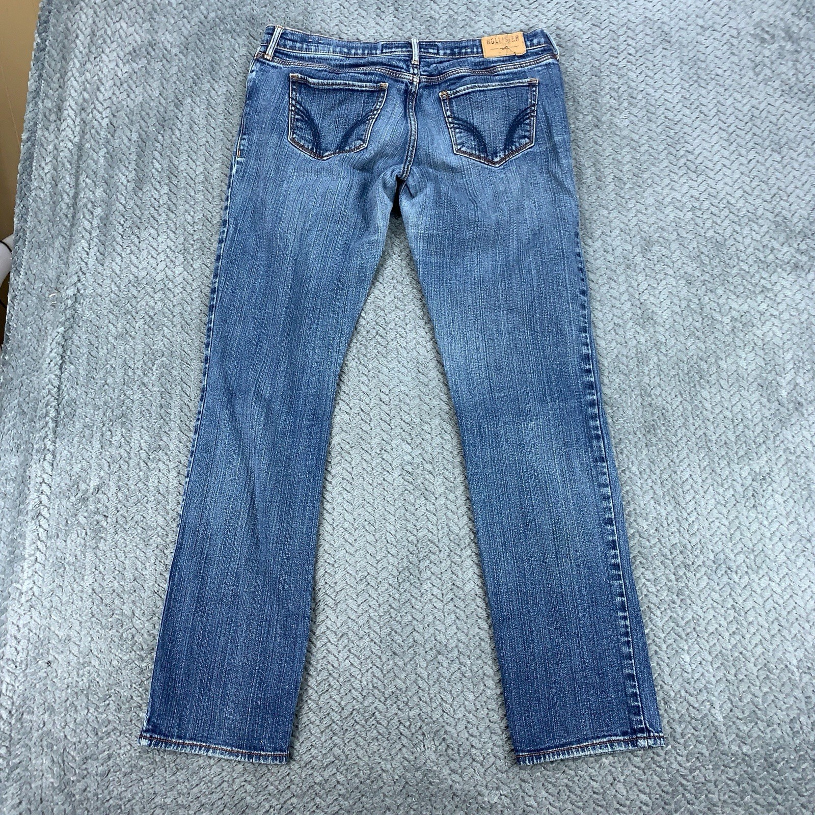 Hollister Socal Stretch Bootcut Jeans Women’s Size 7 Reg Blue Denim Faded