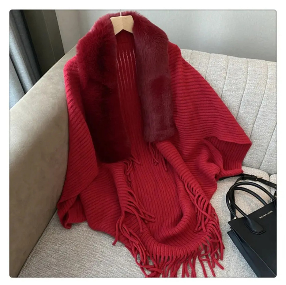 (💗Special Offer – 49% Off) Knitting Thick Women’s Loose Shawl 💥Buy 2 Free Ship