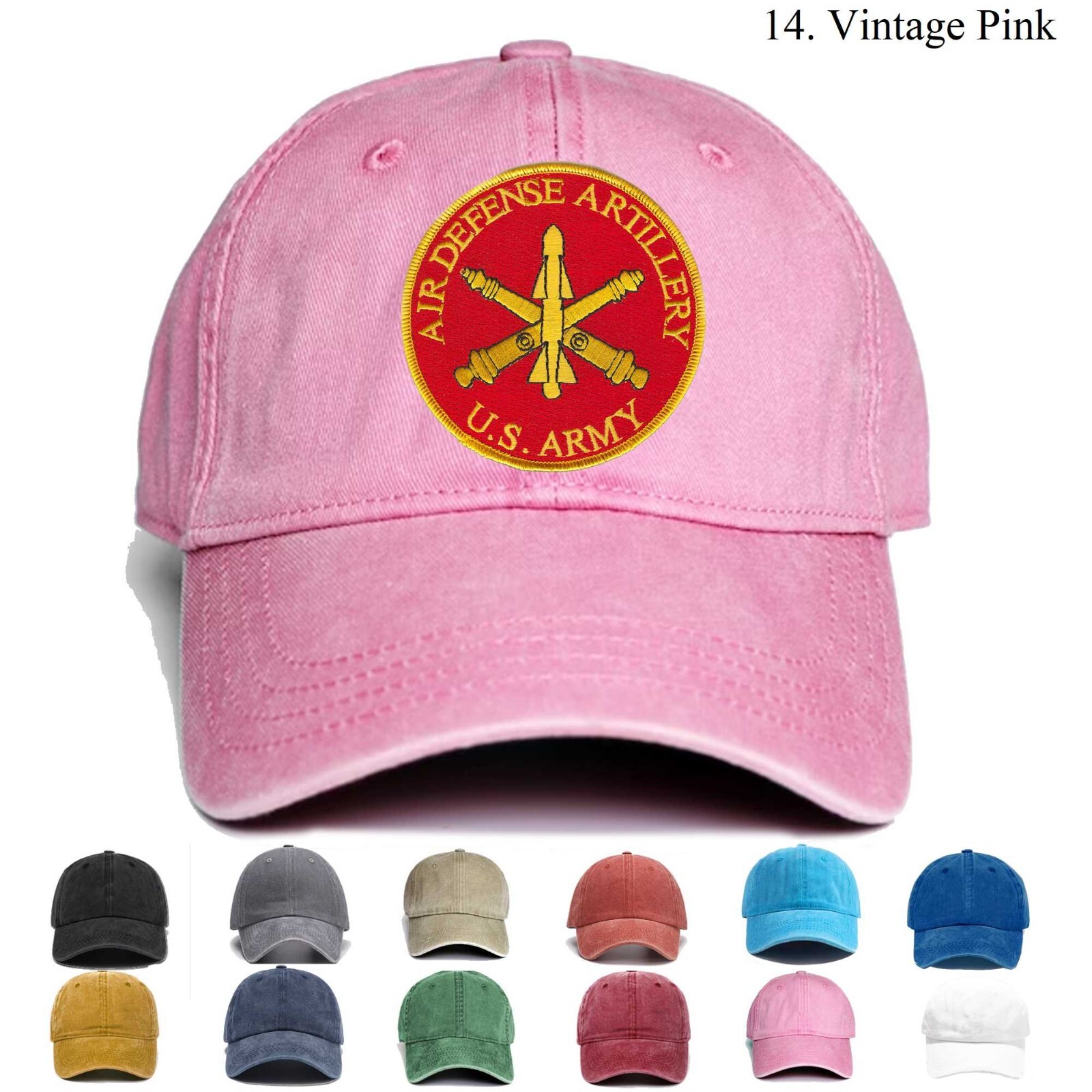 Embroidered Hat Air Defense Artillery, Veteran Cap, Trucker Hat, Baseball Cap