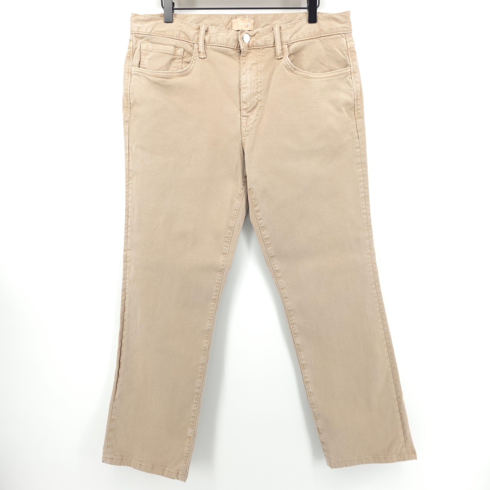 Joe’s Mens Pants The Brixton 33 Cobblestone Tan Straight Narrow Lyocell Blend