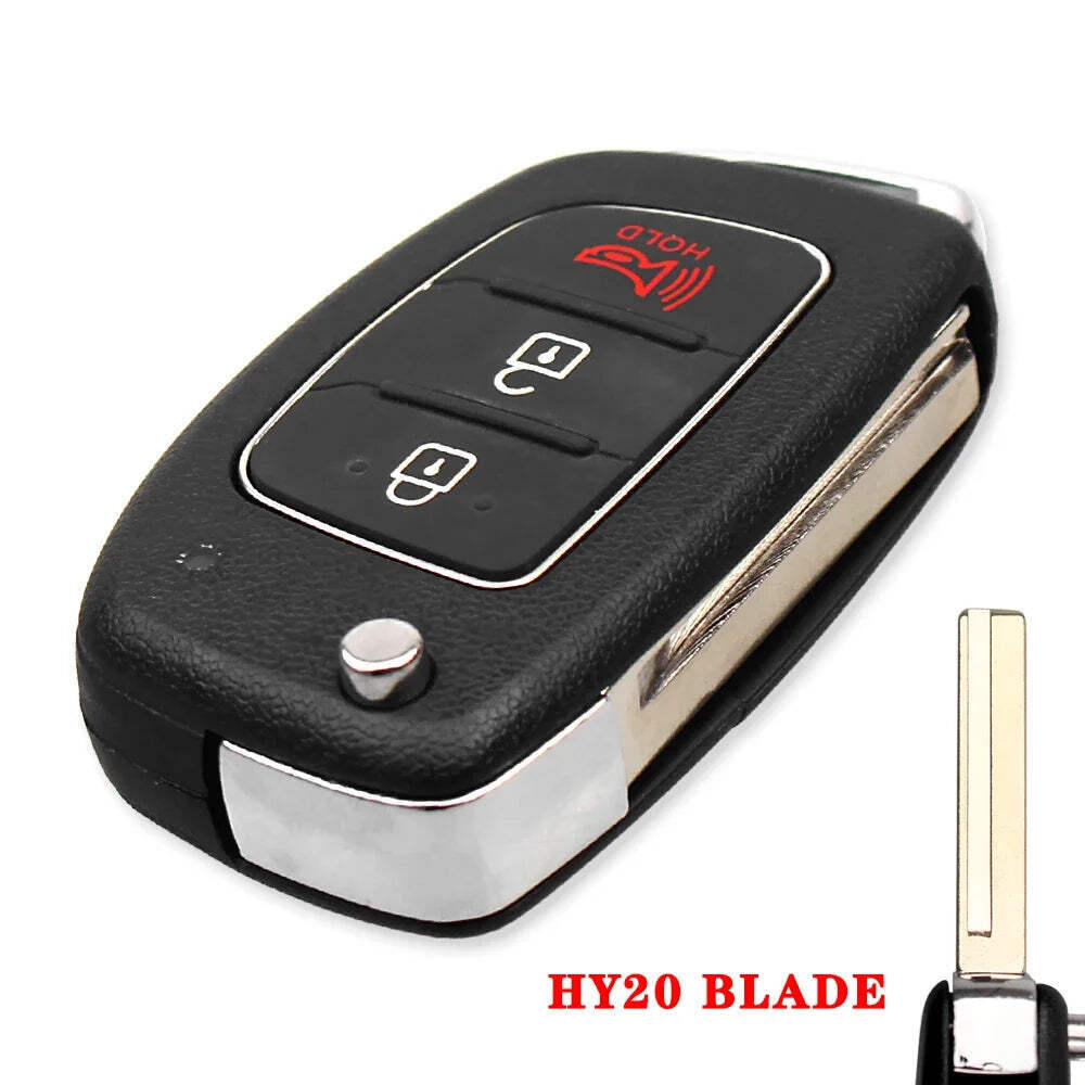 KEYYOU Soft Silicone Key Button Pad 3 4 Buttons Car Remote Key Shell For Hyundai