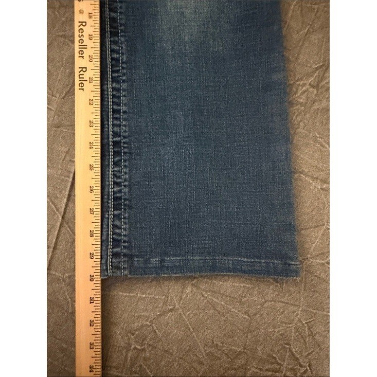 Wrangler Willow Ultimate Riding Jeans Women 15×34 Blue Bootcut Medium Wash Denim