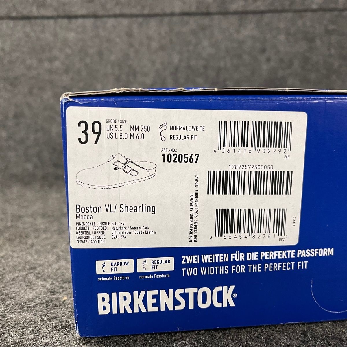 BIRKENSTOCK Boston Shearling Clog Unisex Size US M6/W8 Mocha