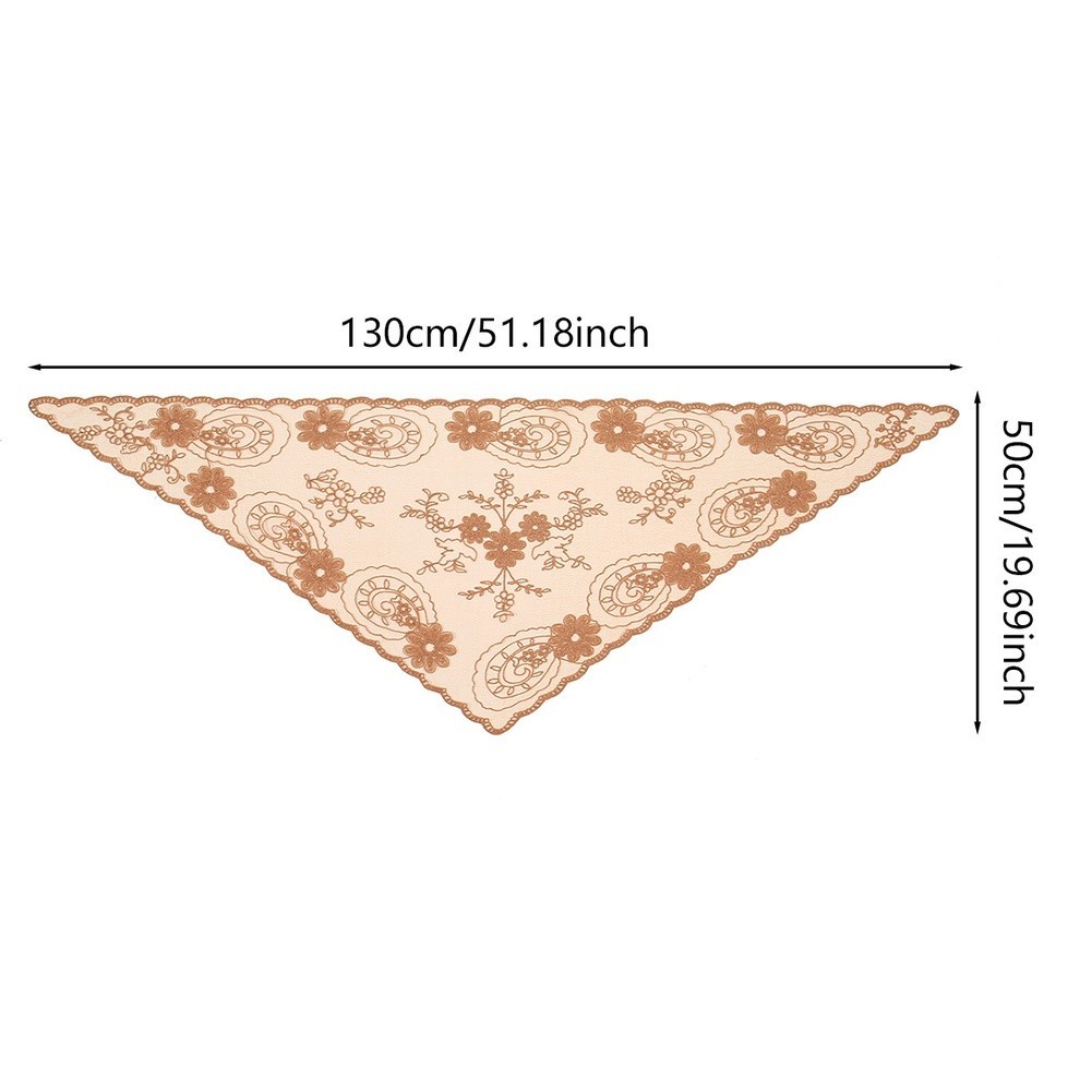 Triangle Lace Embroidered Scarf Shawl Headscarf for Year Round Fashion Use