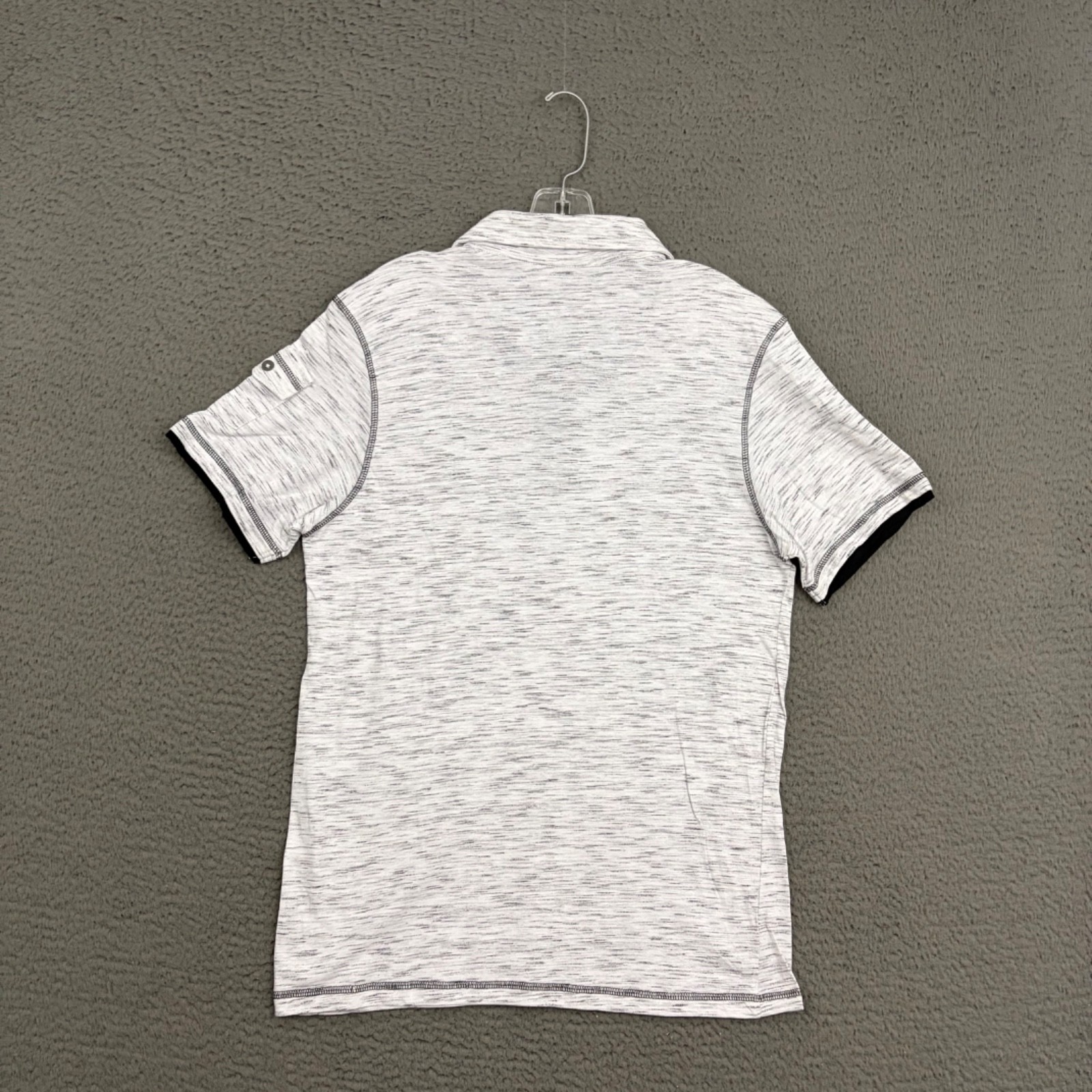 Modern Culture Polo Shirt Mens Large Gray Weathered Cotton Blend Knit Preppy Dad