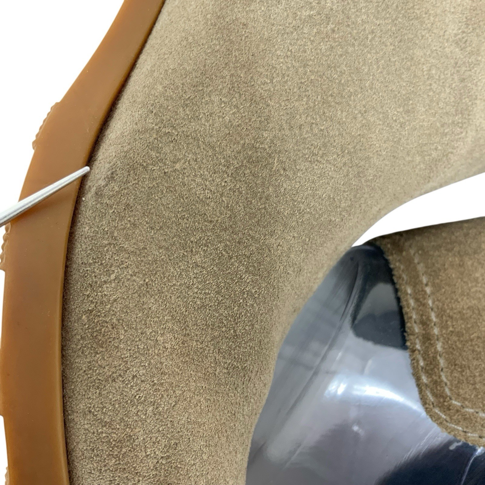 Sorel Lolla II Cut Out Bootie Beige Tan Camel Suede Pull On Ankle Boots Size 8